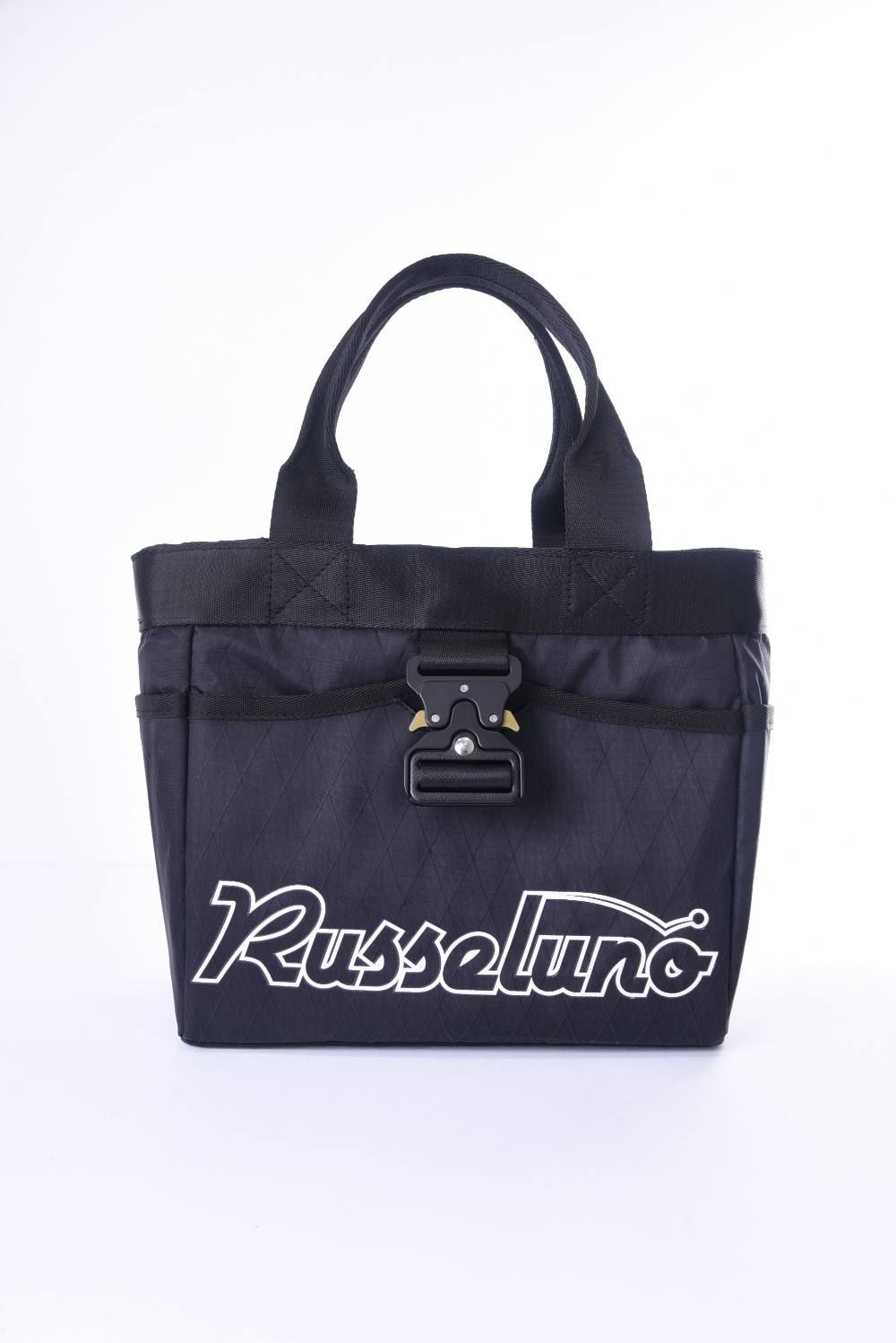 RUSSELUNO - PATERNS CART BAG / ロゴプリント カートバッグ ブラック