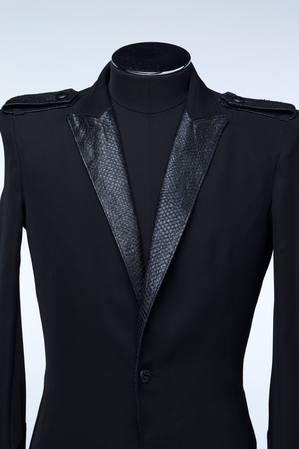 THE ONENESS - SGZ Costume Fish Leather Lapel Flare Jacket / SUGIZO