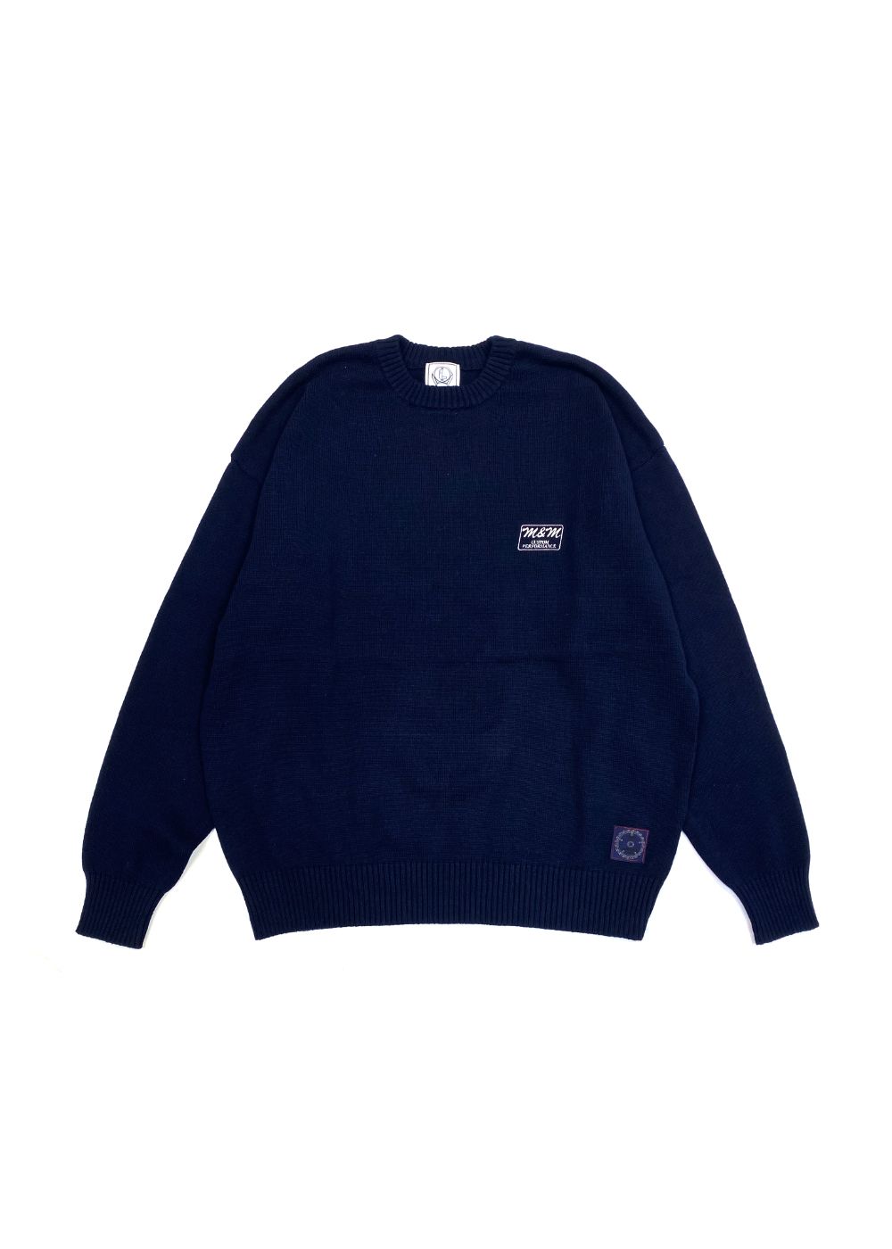 M&M CUSTOM PERFORMANCE - COTTON KNIT SWEATER (BLACK) / コットン