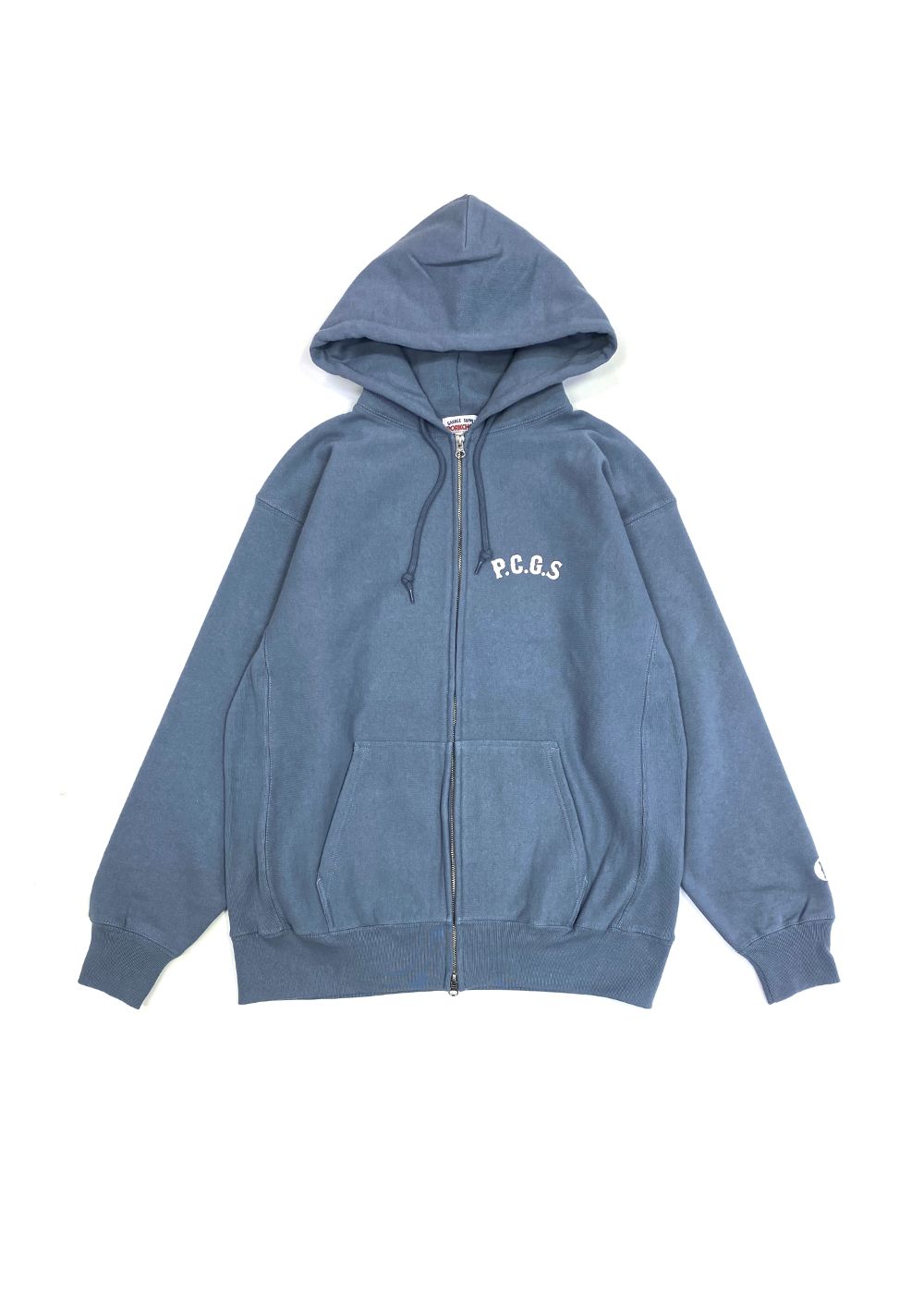 PORKCHOP GARAGE SUPPLY - CIRCLE PORK ZIP UP HOODIE (STONE BLUE