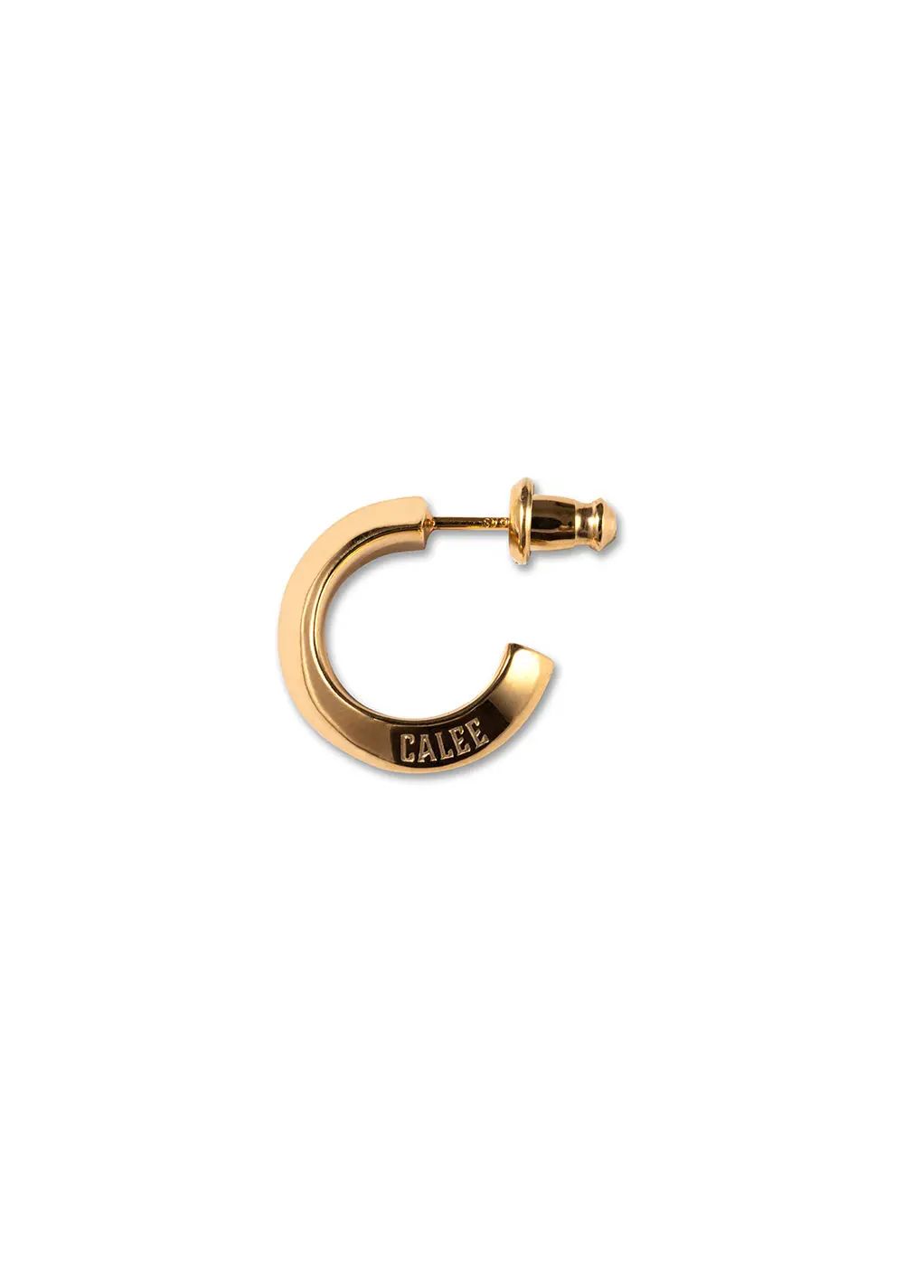 CALEE - STUDS LEATHER KEY RING (BLACK) / スタッズ レザー