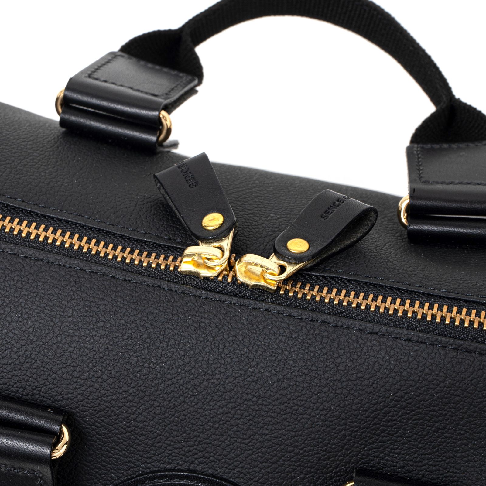 RATS - SYNTHETIC LEATHER MINI BOSTON BAG (BLACK) / フェイクレザー