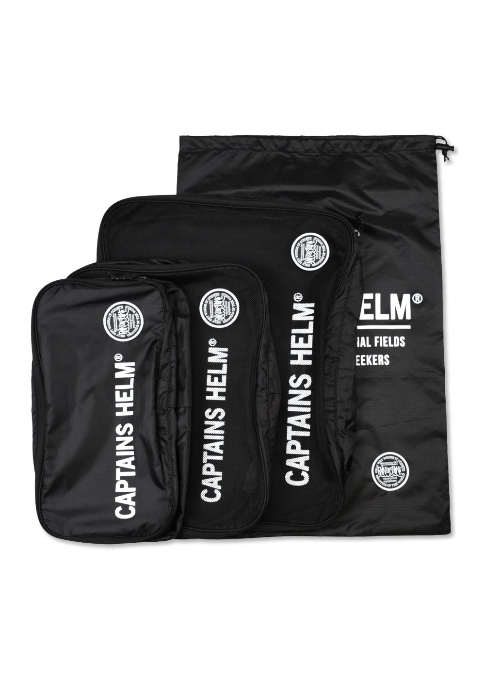 CAPTAINS HELM - × RAIN OR SHINE TRAVEL POUCH SET (BLACK) / レイン