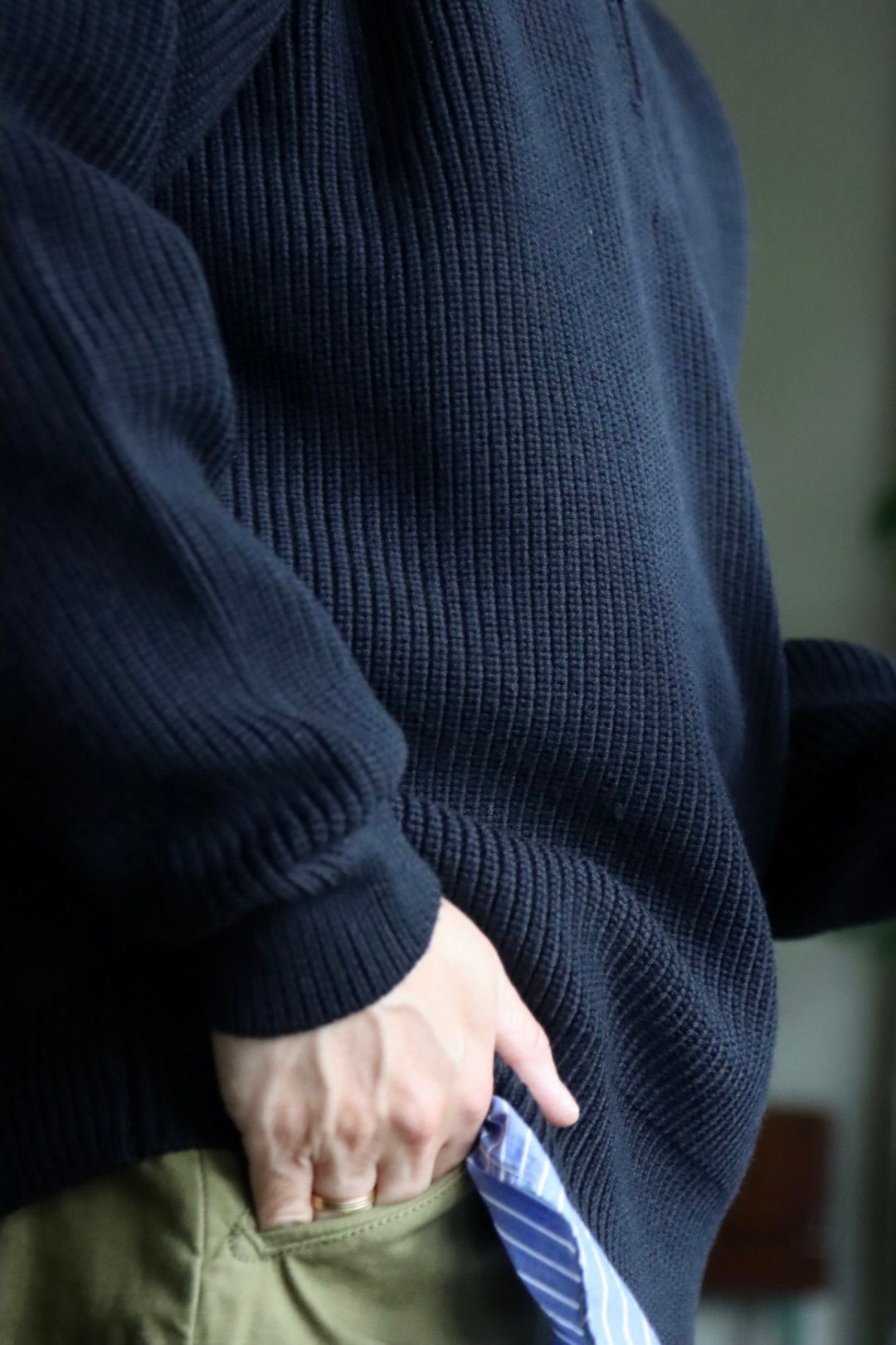 Ets.MATERIAUX マテリオ22AW ドライバーズニットプルオーバースタイル