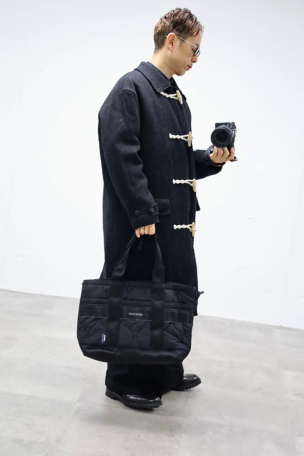 COMME des GARCONS HOMME ストライプダッフルコートスタイル2025.10.3