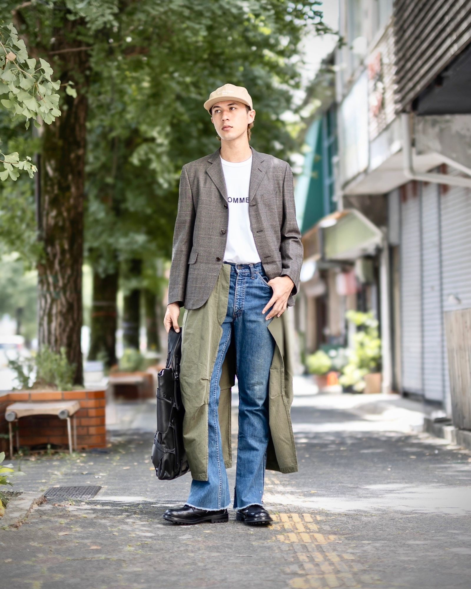 JUNYA WATANABE MAN - ジュンヤワタナベマン24AW ウールチェック×綿