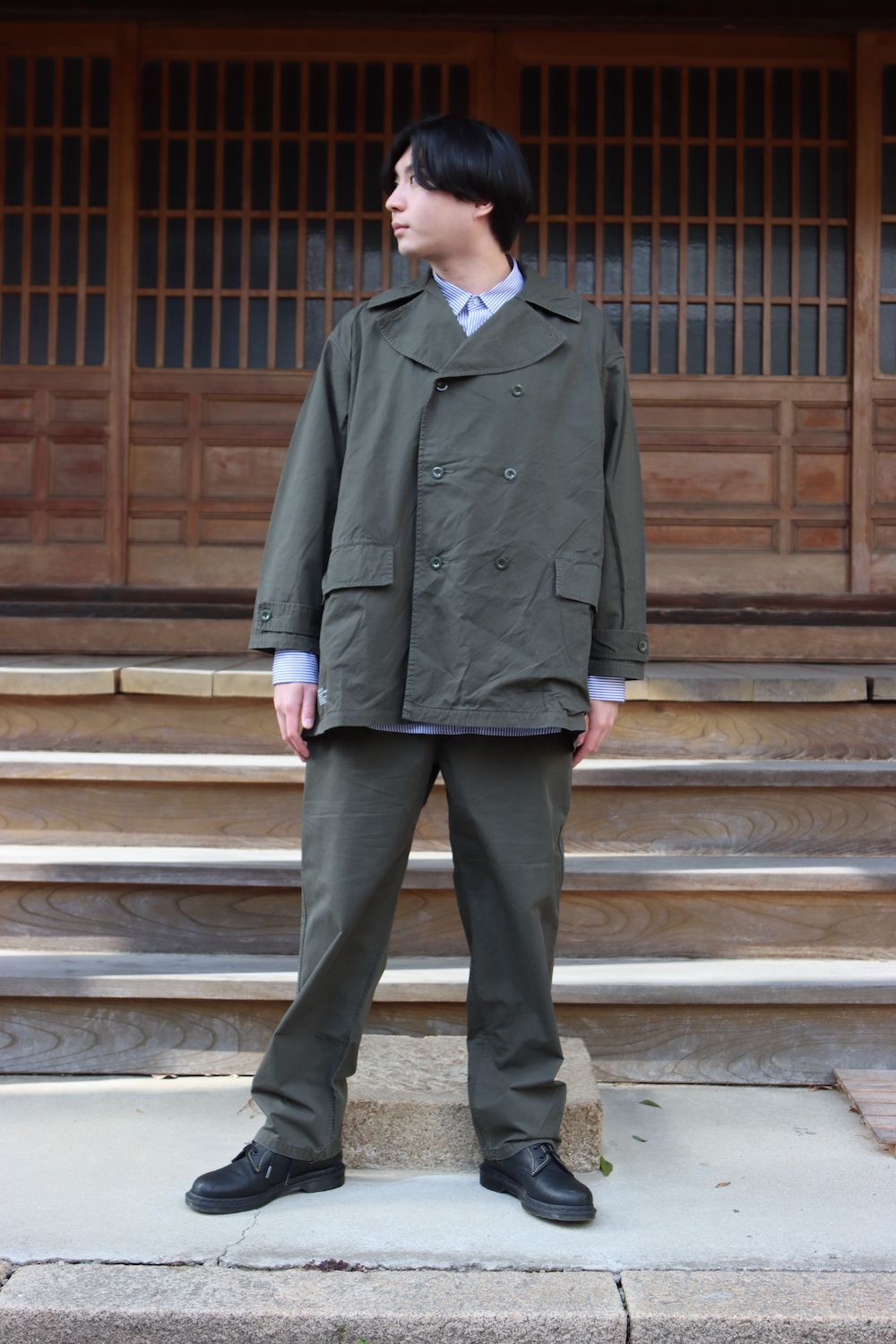 FreshService OVERDYED LEFT TWILL COAT(FSW-22-CT_38) style.2022.3.5