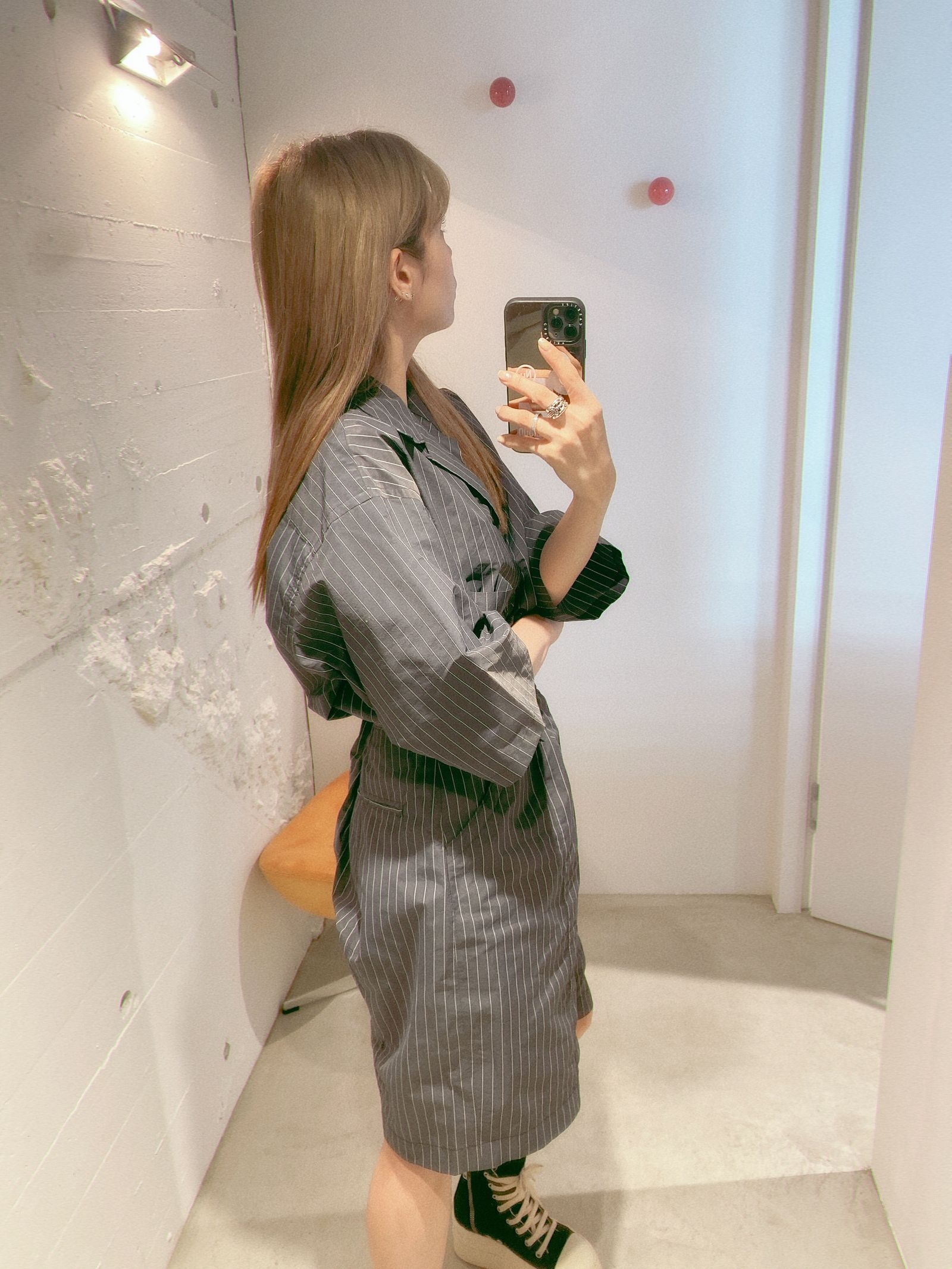 YOKE 新作NYLON STRIPE WIDE SHIRT セットアップstyle.2024.5.4 | 4704