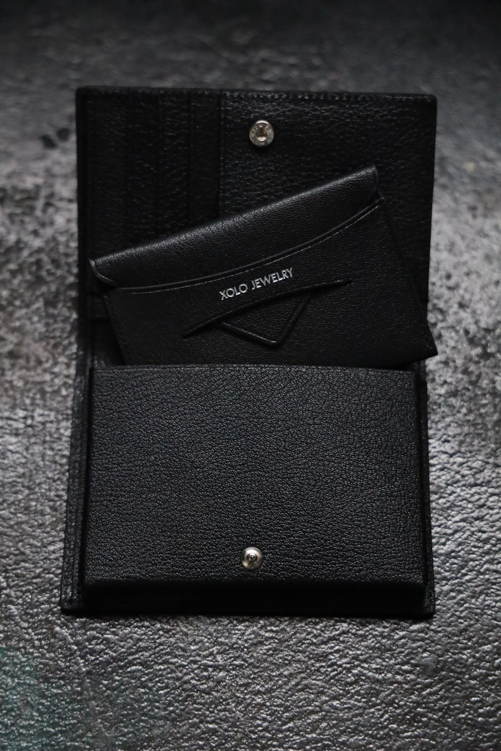XOLO - XOLO JEWELRY ショロジュエリー / Bilfold Wallet (XOWC003BLK