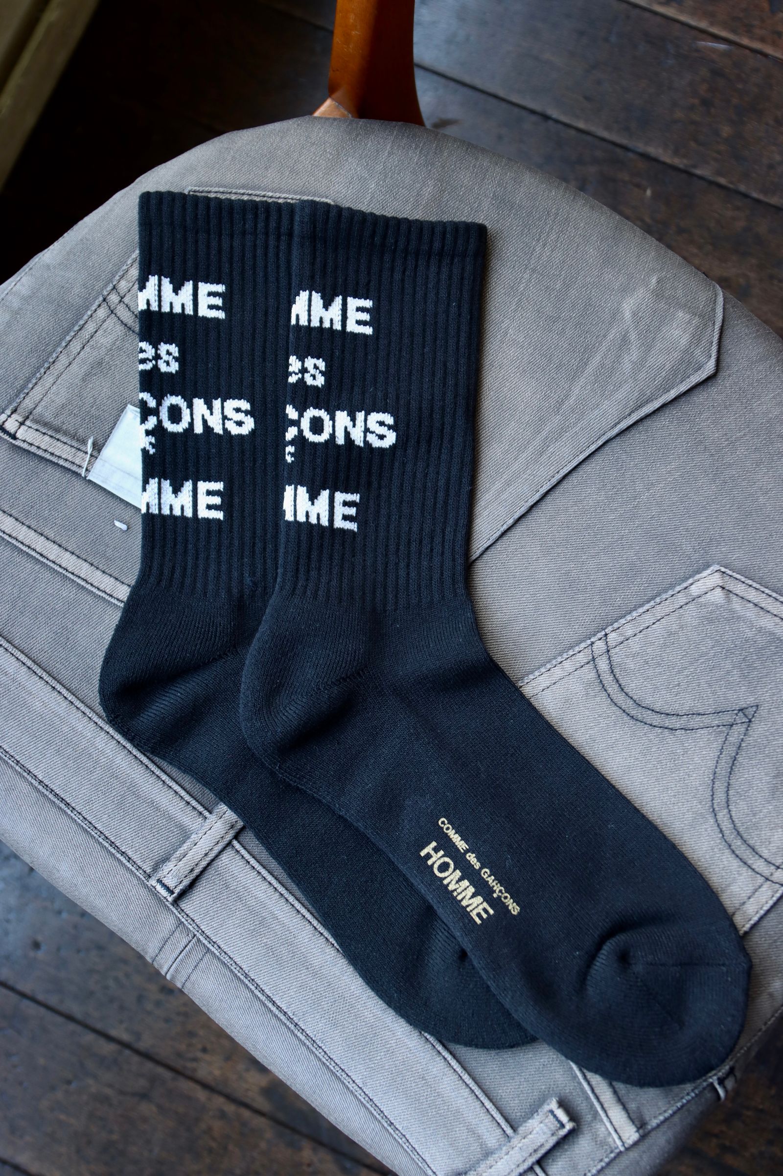 COMME des GARCONS HOMME - コムデギャルソンオム25SS ロゴソックス(HO