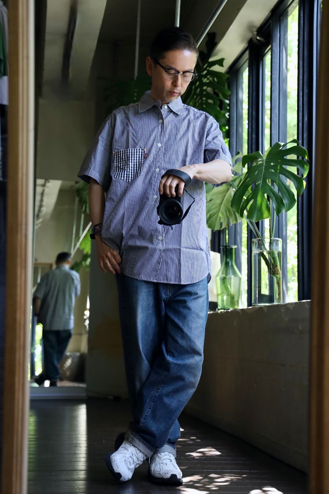 eYe JUNYA WATANABE MAN 24SS Levi's Wネームチェックシャツスタイル