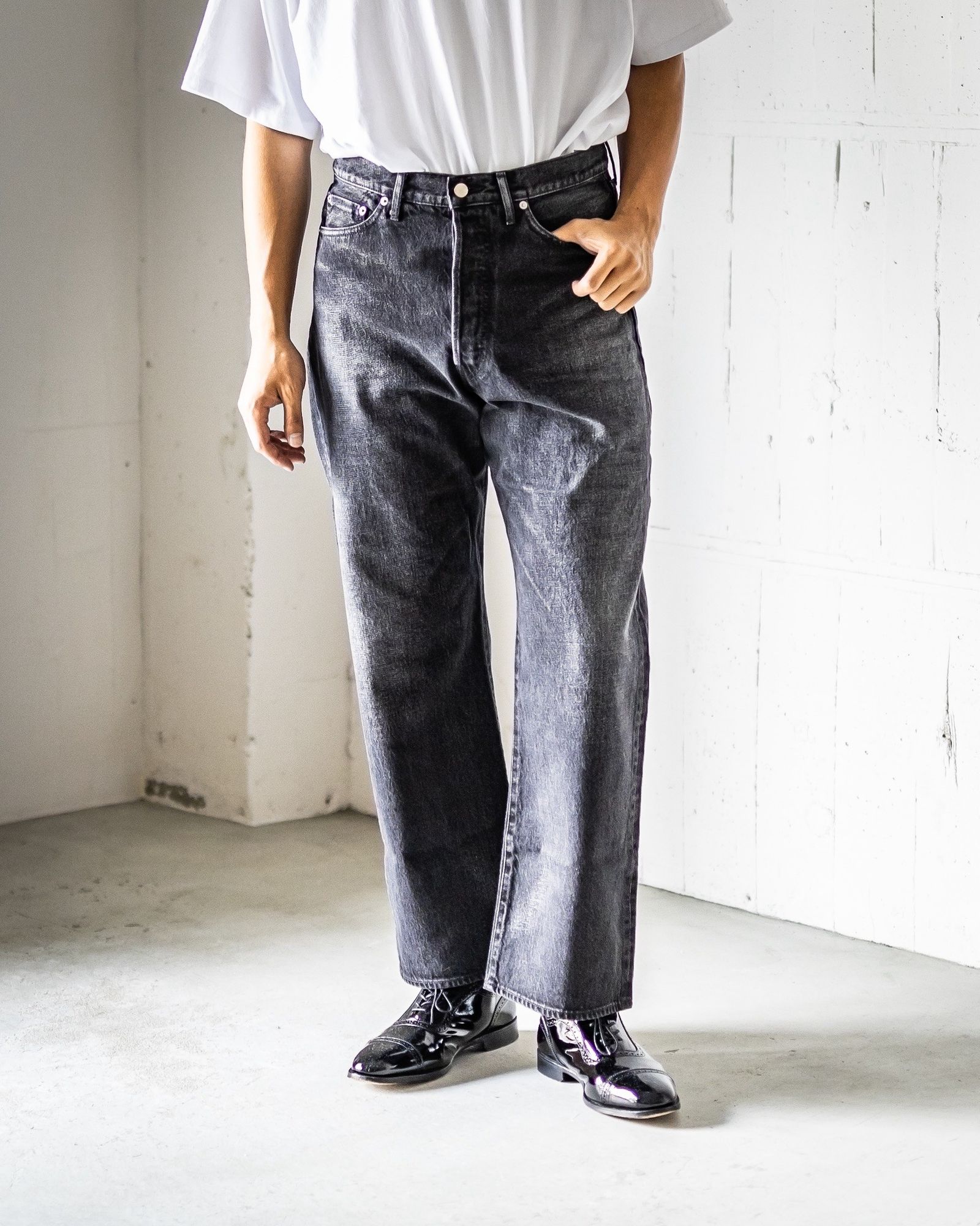 Graphpaper - グラフペーパー Selvage Denim Five Pocket wide
