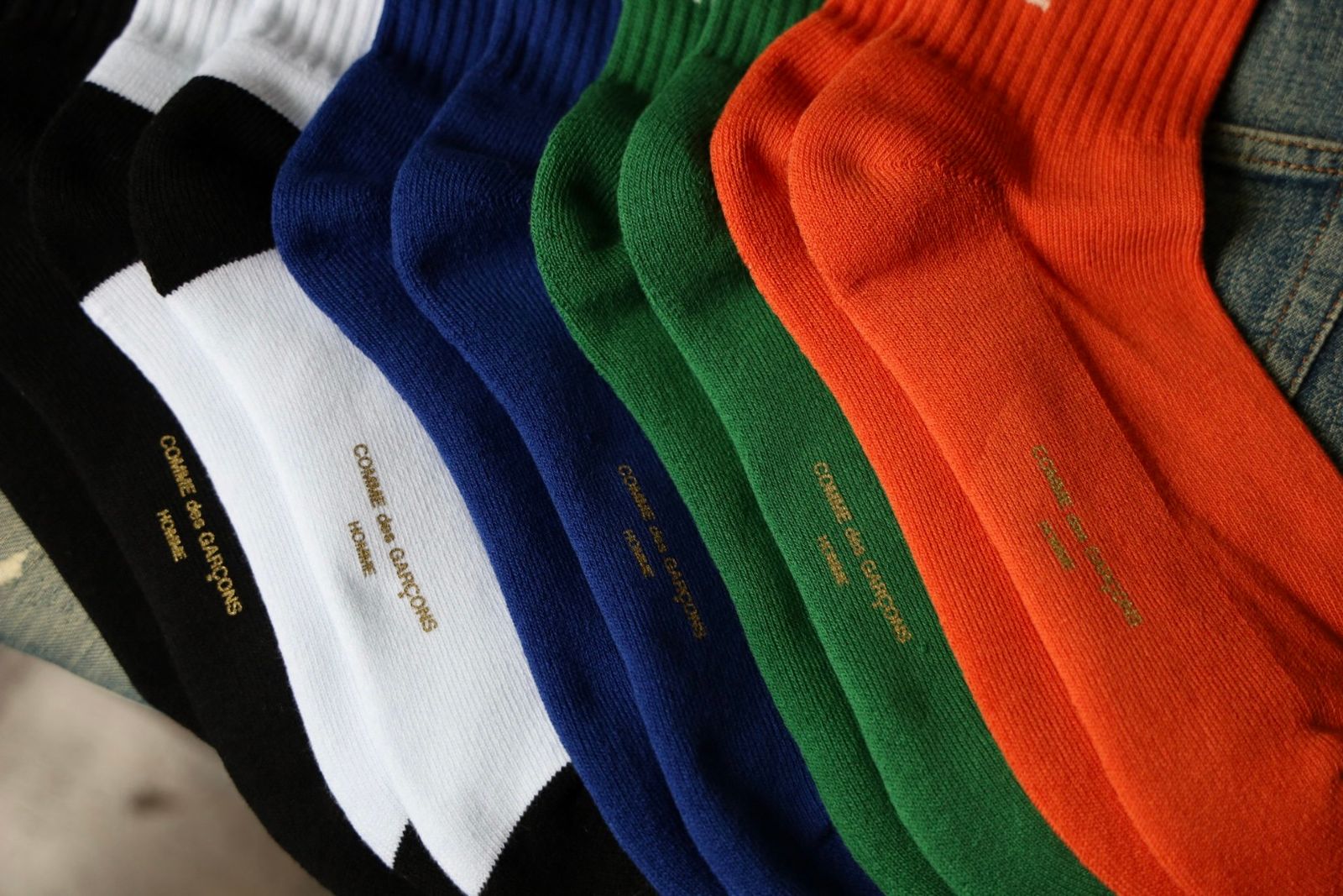 COMME des GARCONS HOMME - コムデギャルソンオム24AW ロゴソックス(HN