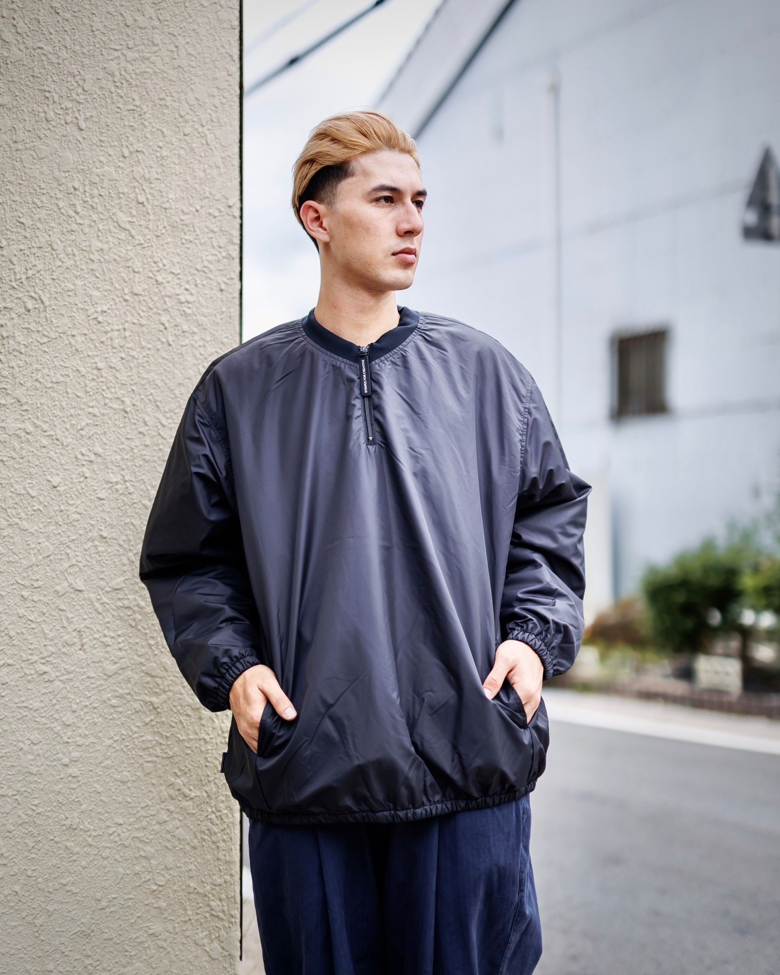 Stripes For Creative BASEBALL HALF ZIP JACKET スタイル9月21日新作