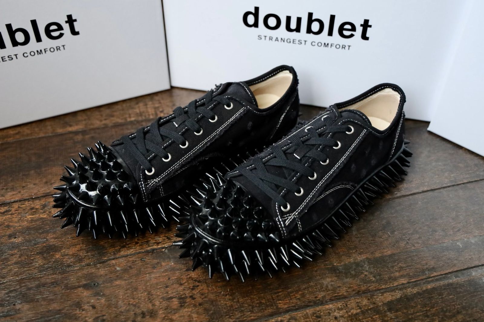 doublet - doublet 25AW スニーカーSPIKY CANVAS SNEAKER (25AW75FT62
