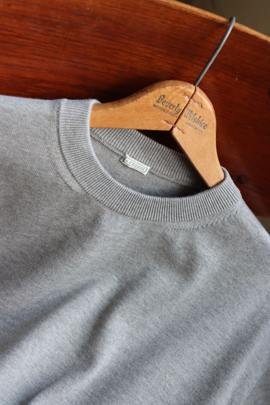A.PRESSE - アプレッセ24SS ニット Cotton knit L/S T-Shirt(24SAP-03