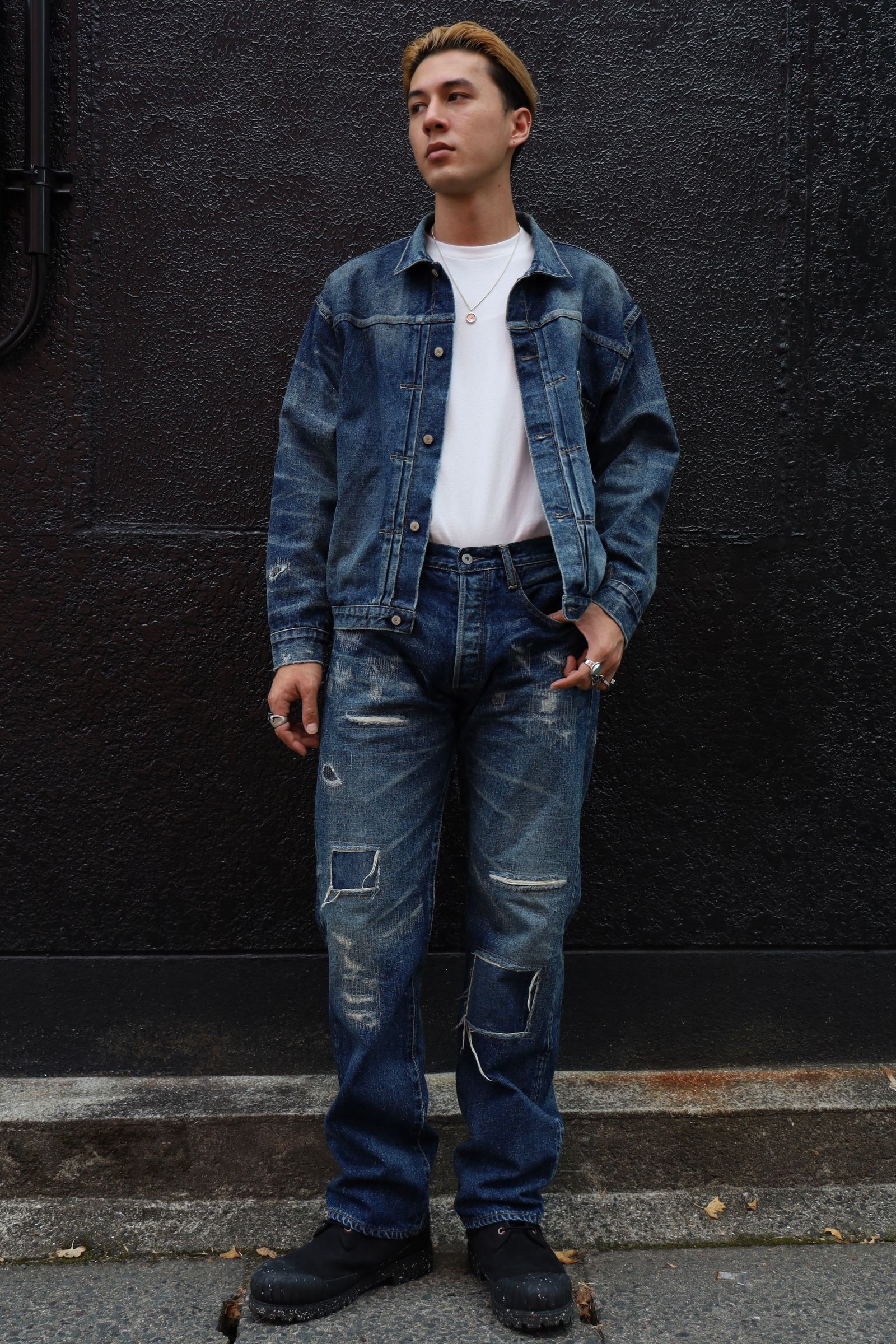 アイジュンヤワタナベマン 24AW New Manual Wネームデニムパンツ(L