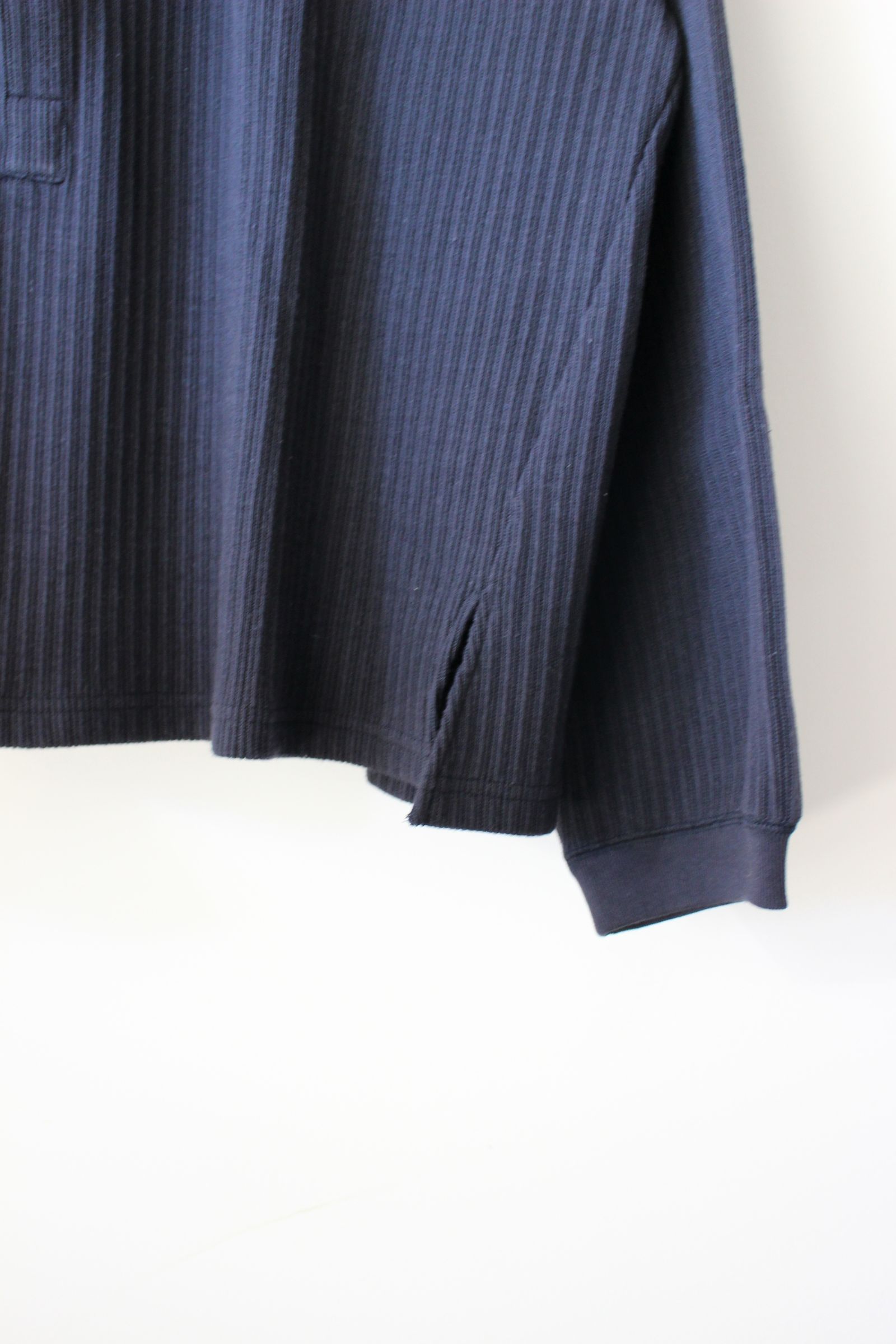 ANCELLM - HENLEY RIB LS T-SHIRT/D.NAVY | NapsNote