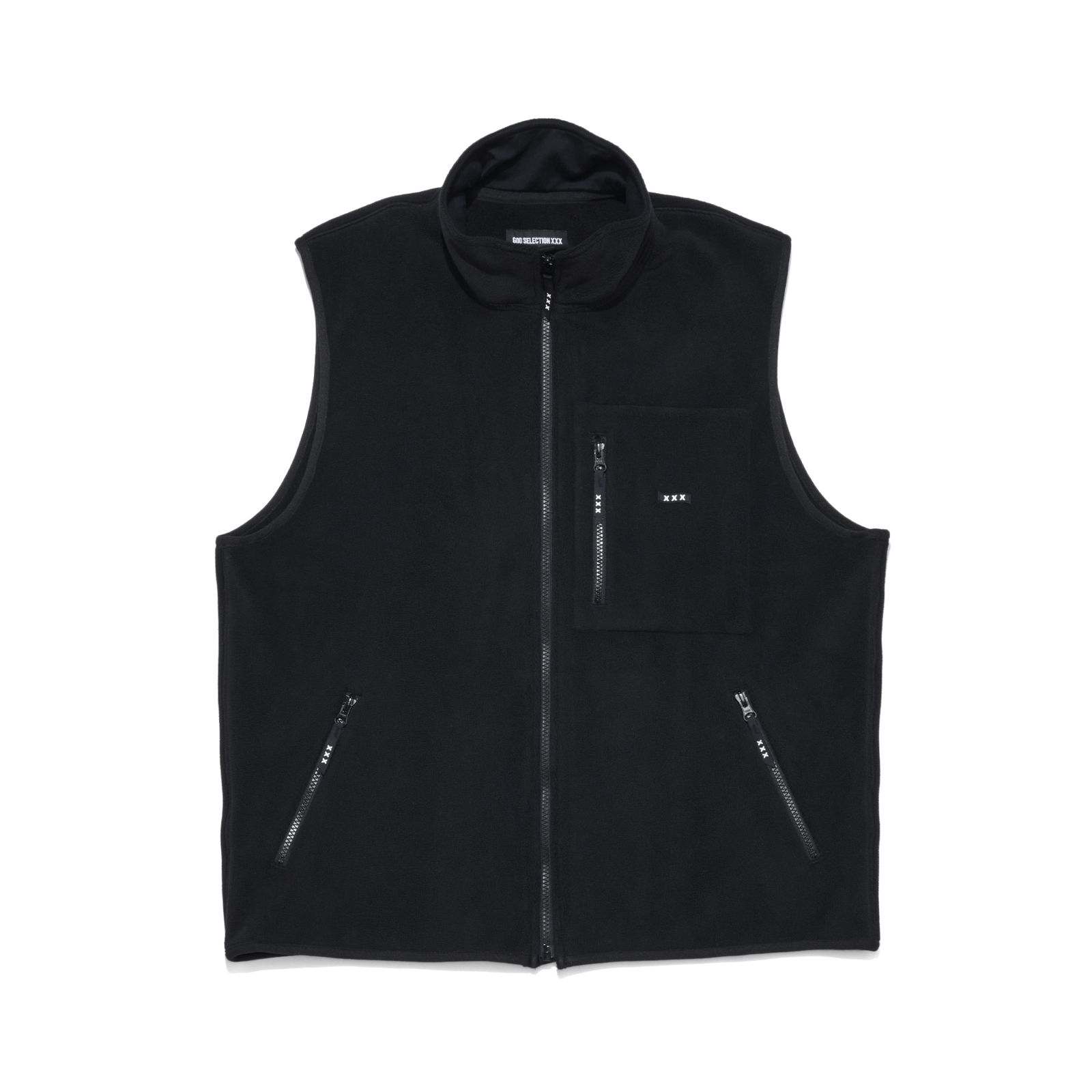 GOD SELECTION XXX - GX-A25-JK-03 FLEECE VEST BLACK | River