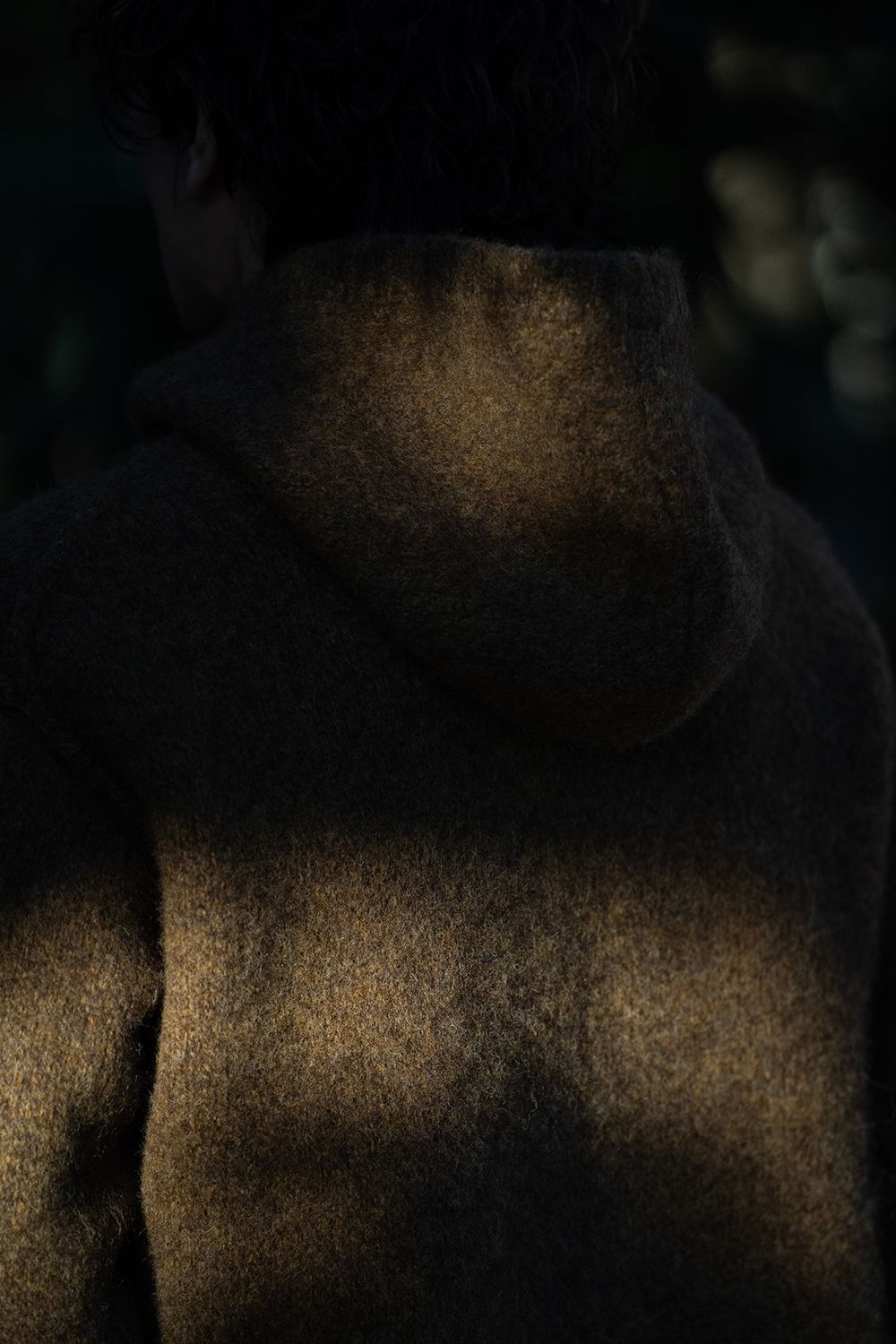 Slopeslow - 【ラスト1点】brushed yak/Shetland wool hoodie