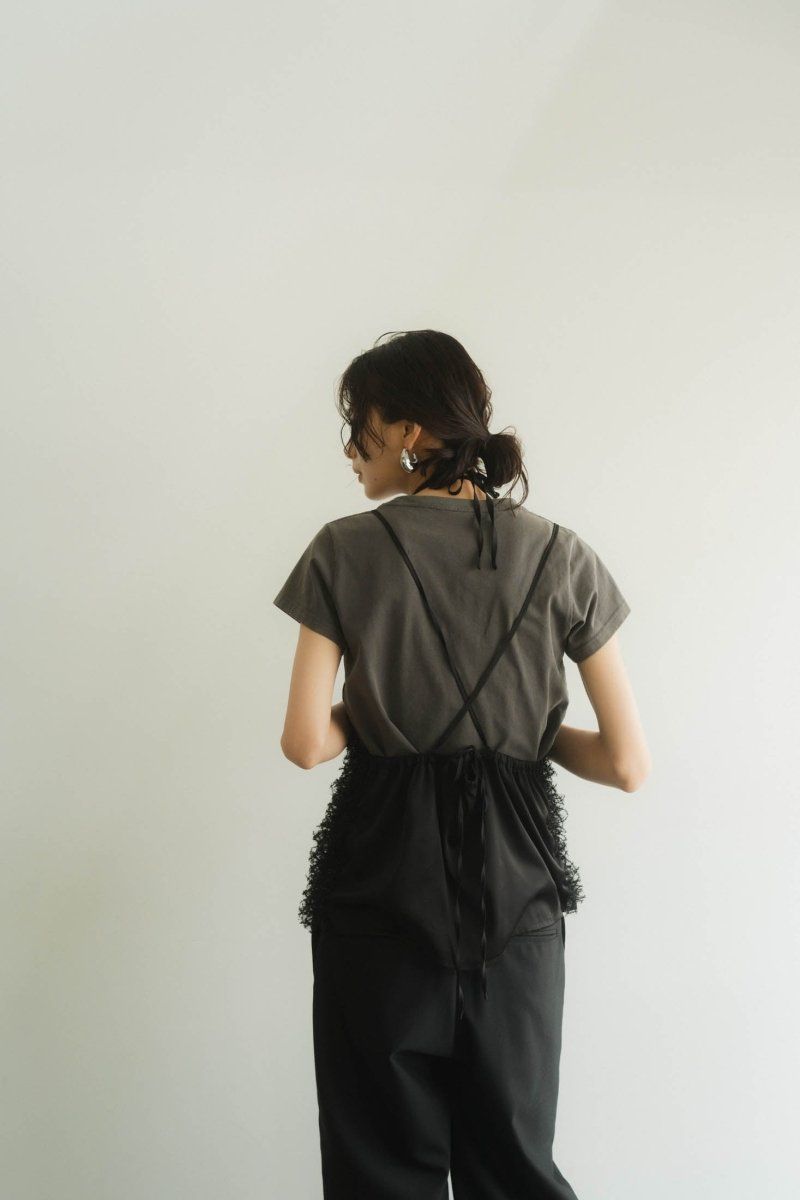 Knuth Marf - U neck tulle bustier / Uネック チュールビスチェ