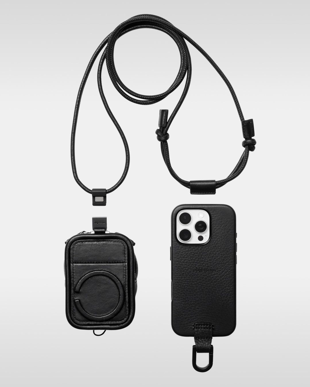 objcts.io - ショルダーレザーパース (マシュマロ) | Sir online store