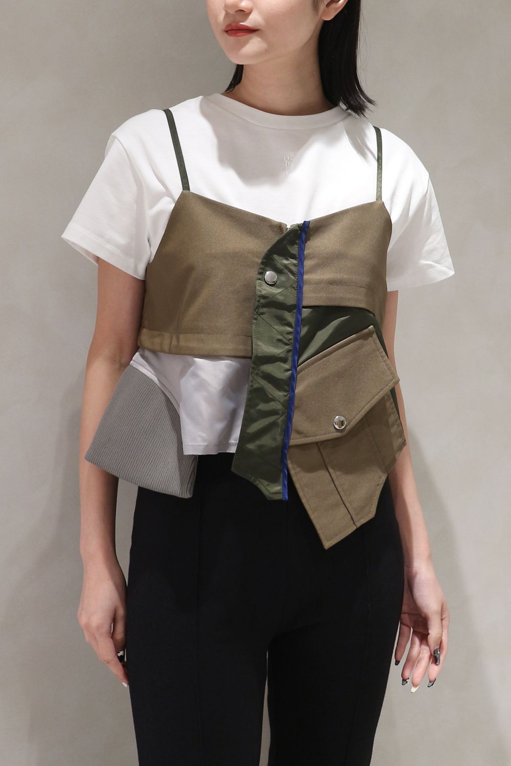 UN3D. - MA-1 DOCKING BUSTIER / MA-1ドッキングビスチェ (カーキ