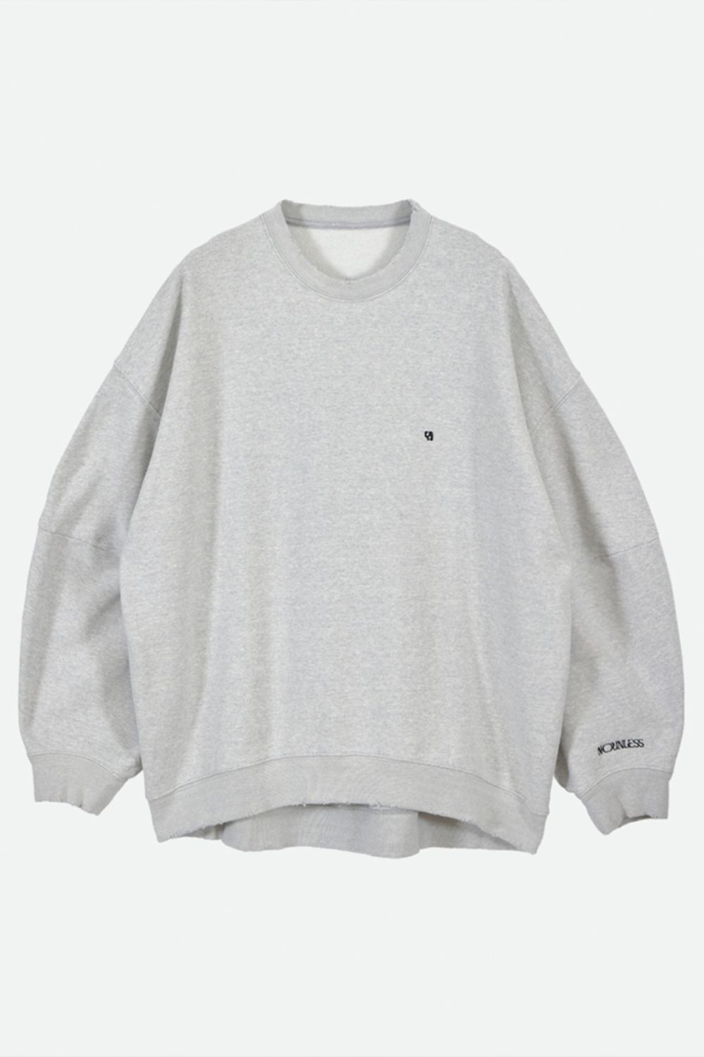 NOUNLESS - NOUNLESS OVER SWEAT TOPS (GRAY) / オーバースウェット