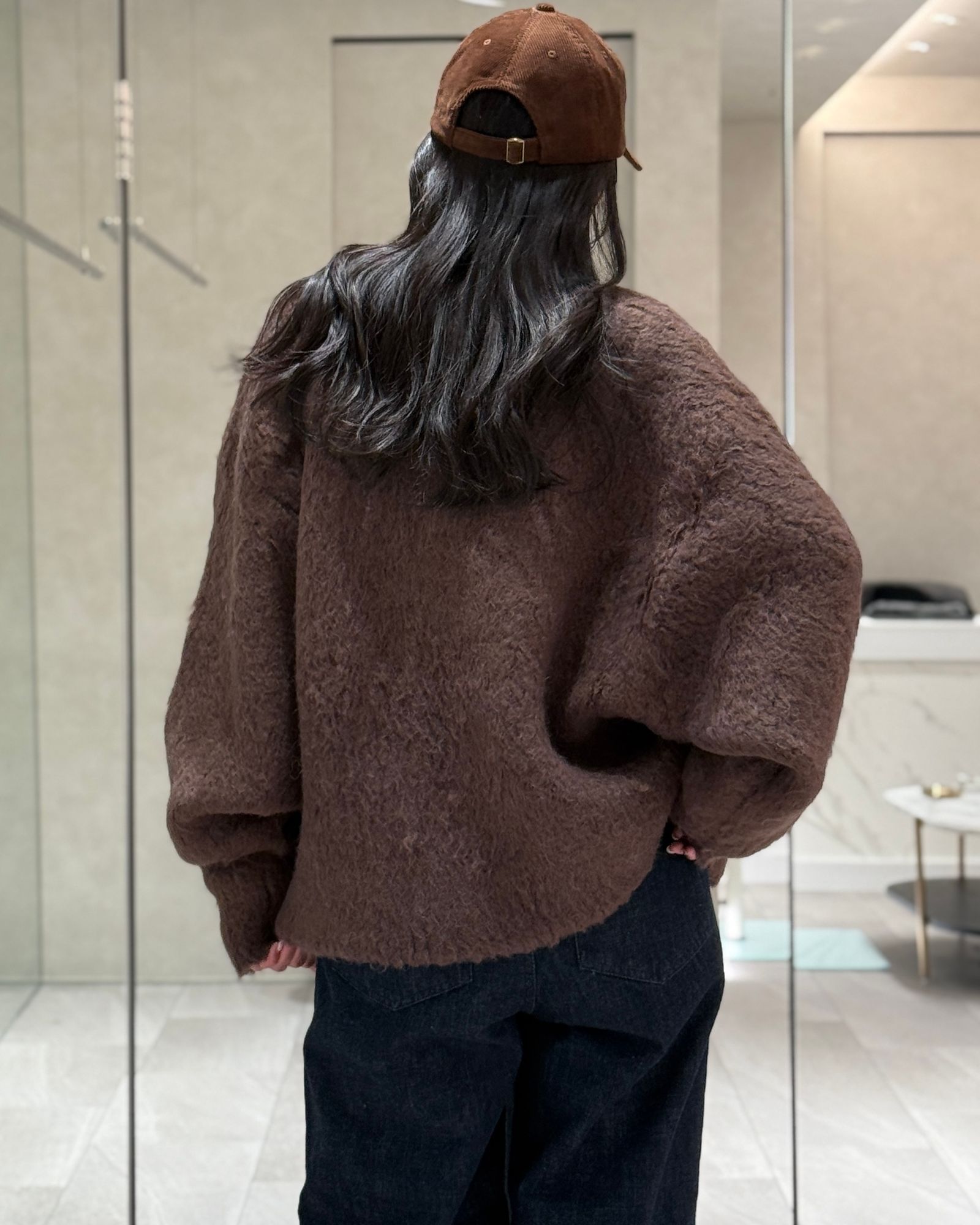 CAVEZA ROSSO - Curl shaggy knit cardigan / カールシャギーニット