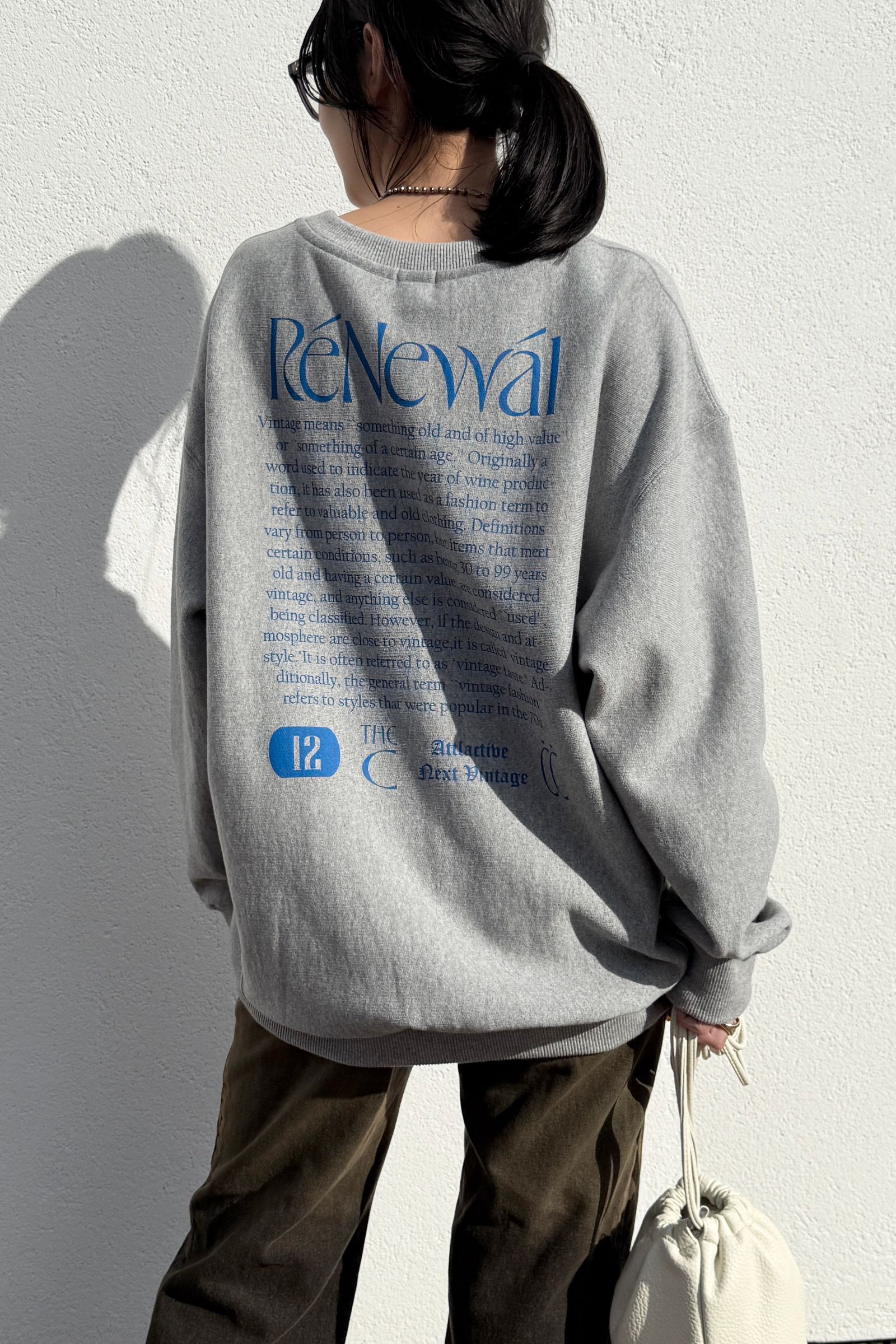 CREDONA - 【THE C】 POINT SWEATSHIRTS (グレー) | Sir online store