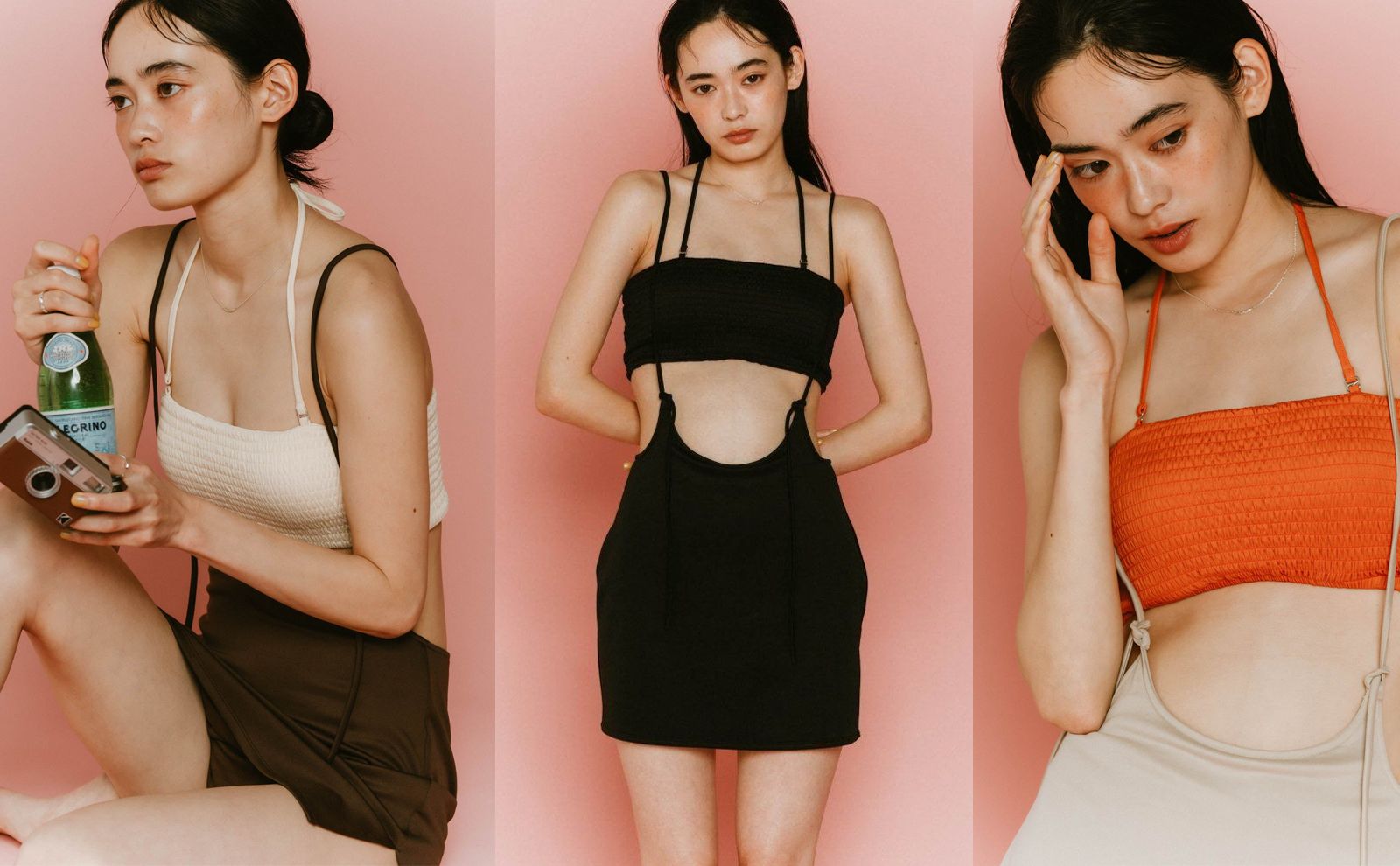 水着っぽくないのが可愛い♡】Knuth Marf「suspender swim wear」が