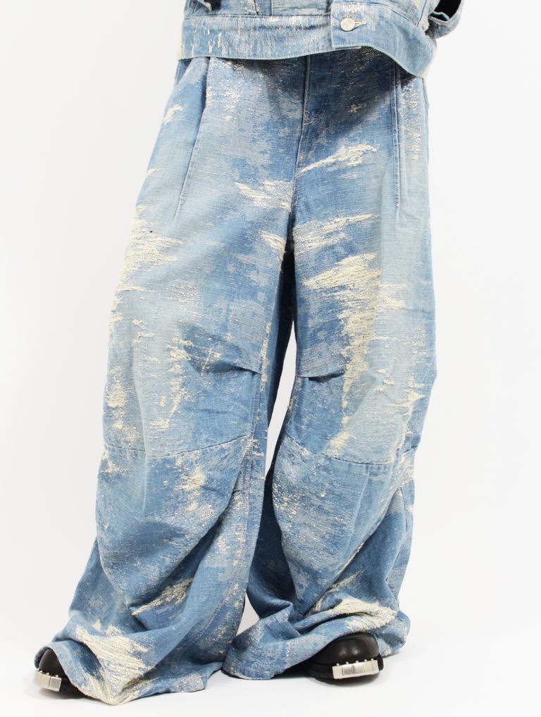 TAAKK - 【25AW】デニム デザイン トラウザーズ ワイドパンツ / DESIGN