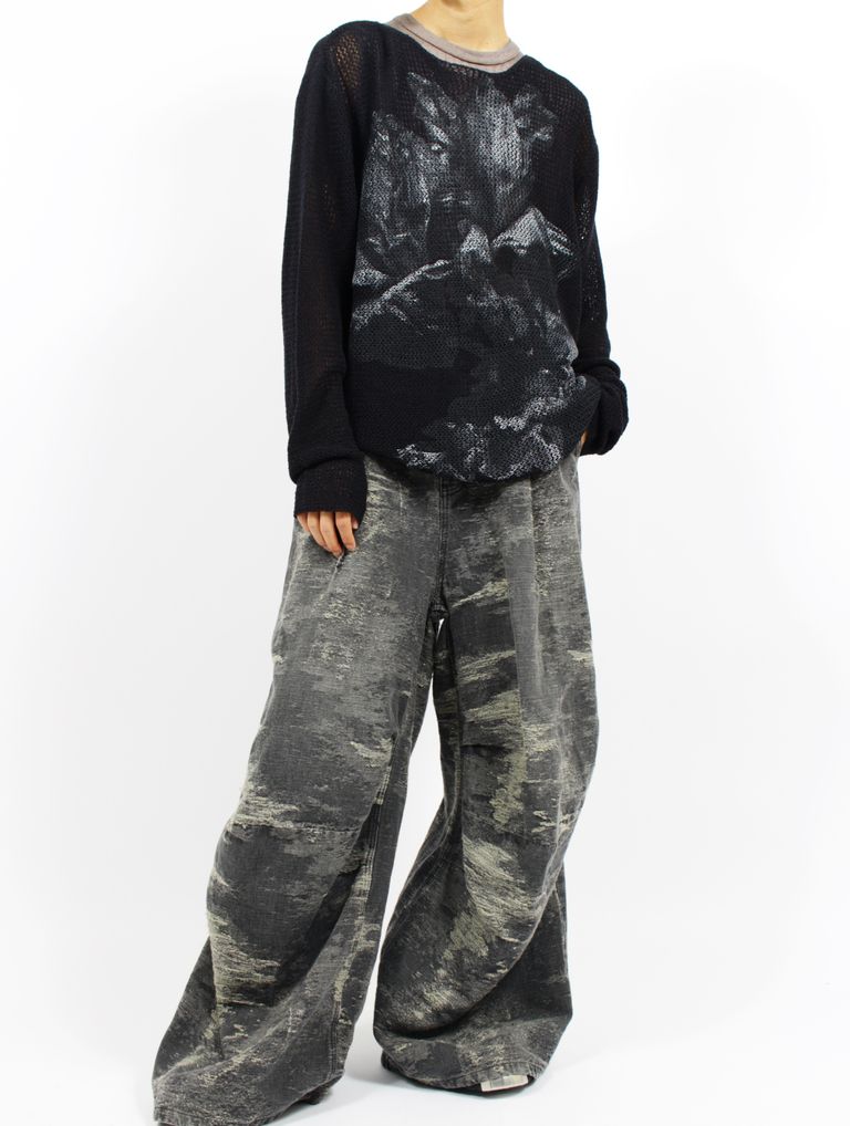 TAAKK - 【25AW】フラワープリント ニット / FLOWER PRINT KNIT