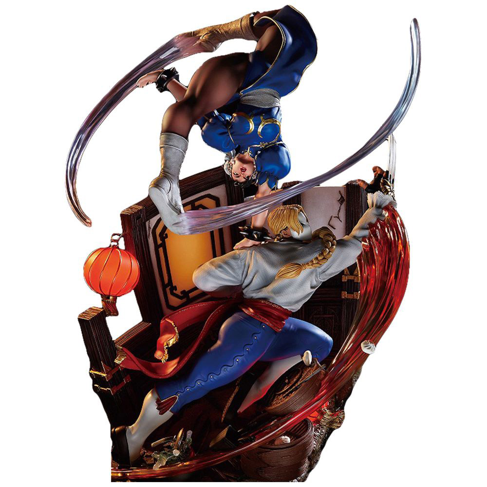 大型スタチューシリーズ ストリートファイターV 春麗VSバルログ｜の