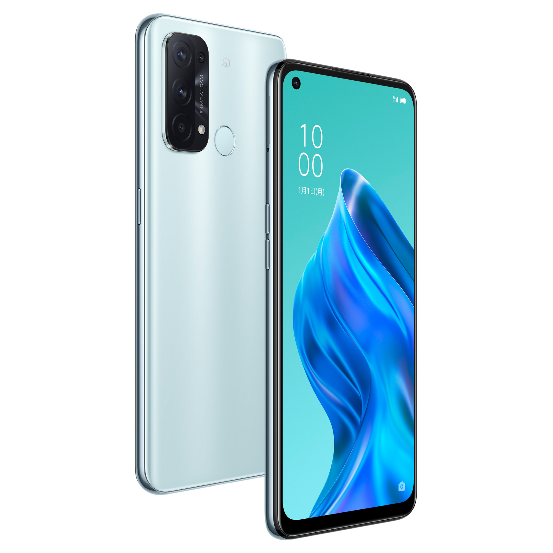 防水・防塵・おサイフケータイ】OPPO Reno5A アイスブルー「CPH2199IB