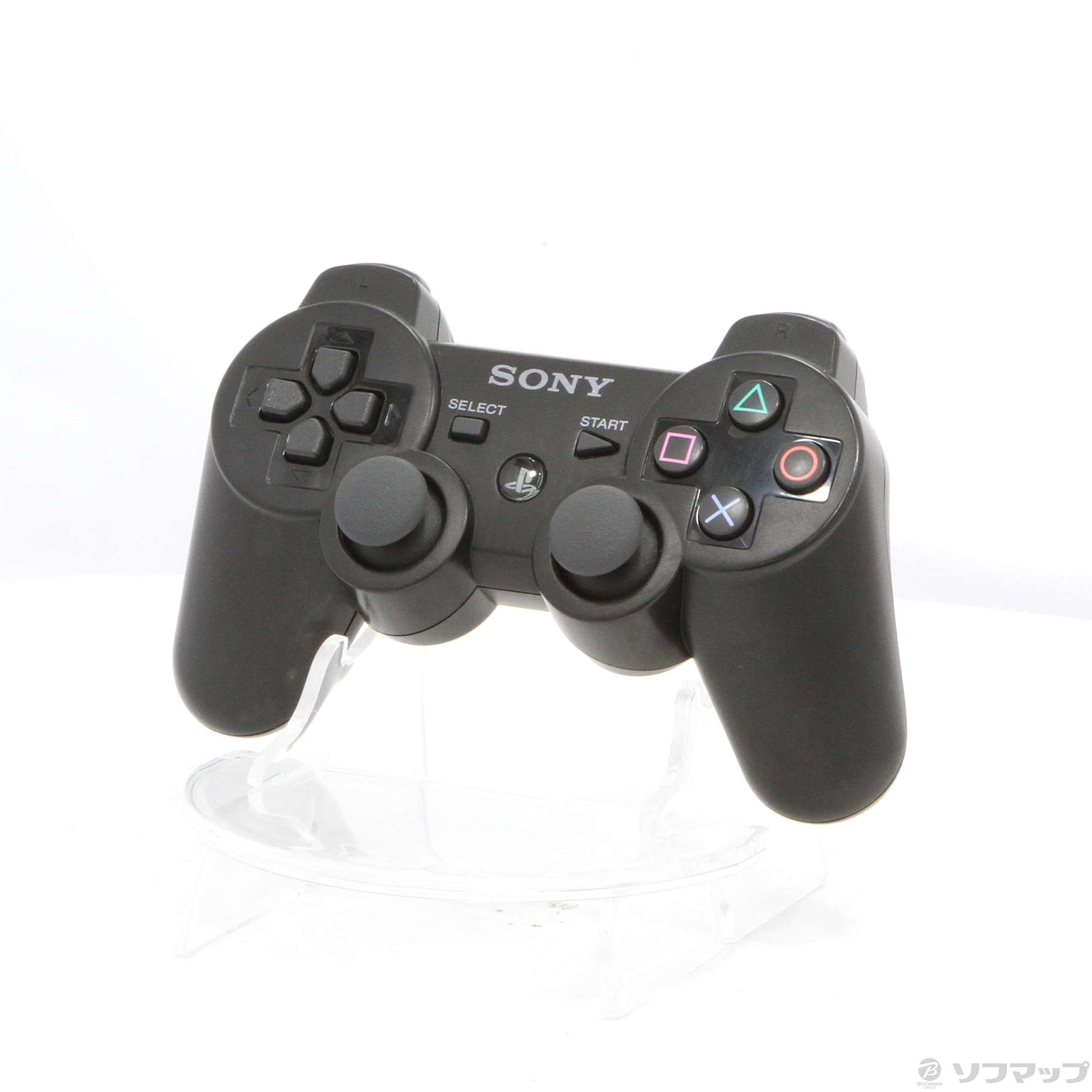 中古】ワイヤレスコントローラー (DUALSHOCK 3) クリアブラック 【PS3