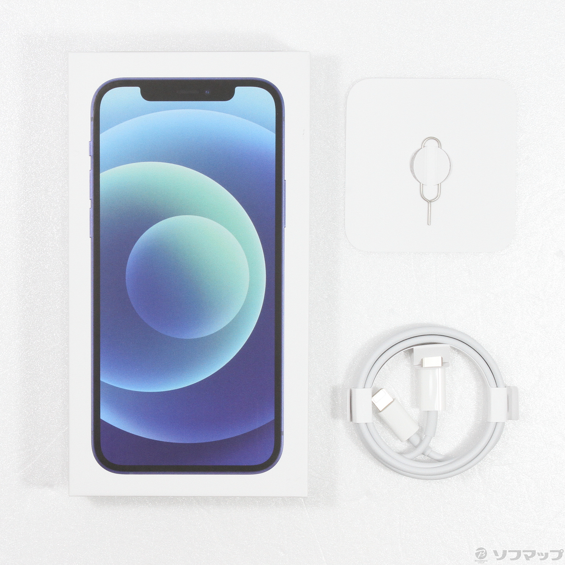 中古】iPhone12 64GB ブルー MGHR3J／A SIMフリー [2133039175789