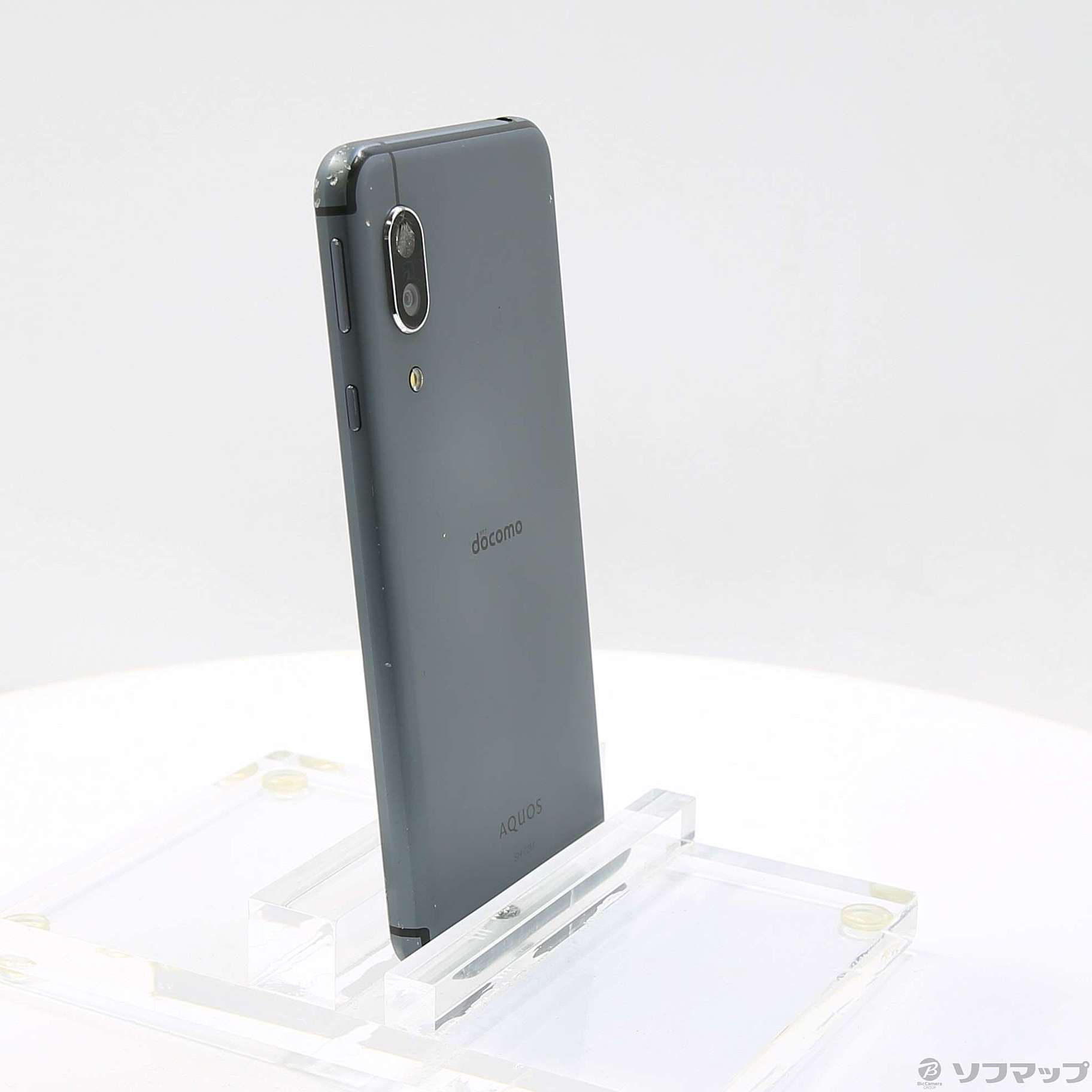 中古】AQUOS sense3 64GB ブラック SH-02M docomoロック解除SIMフリー