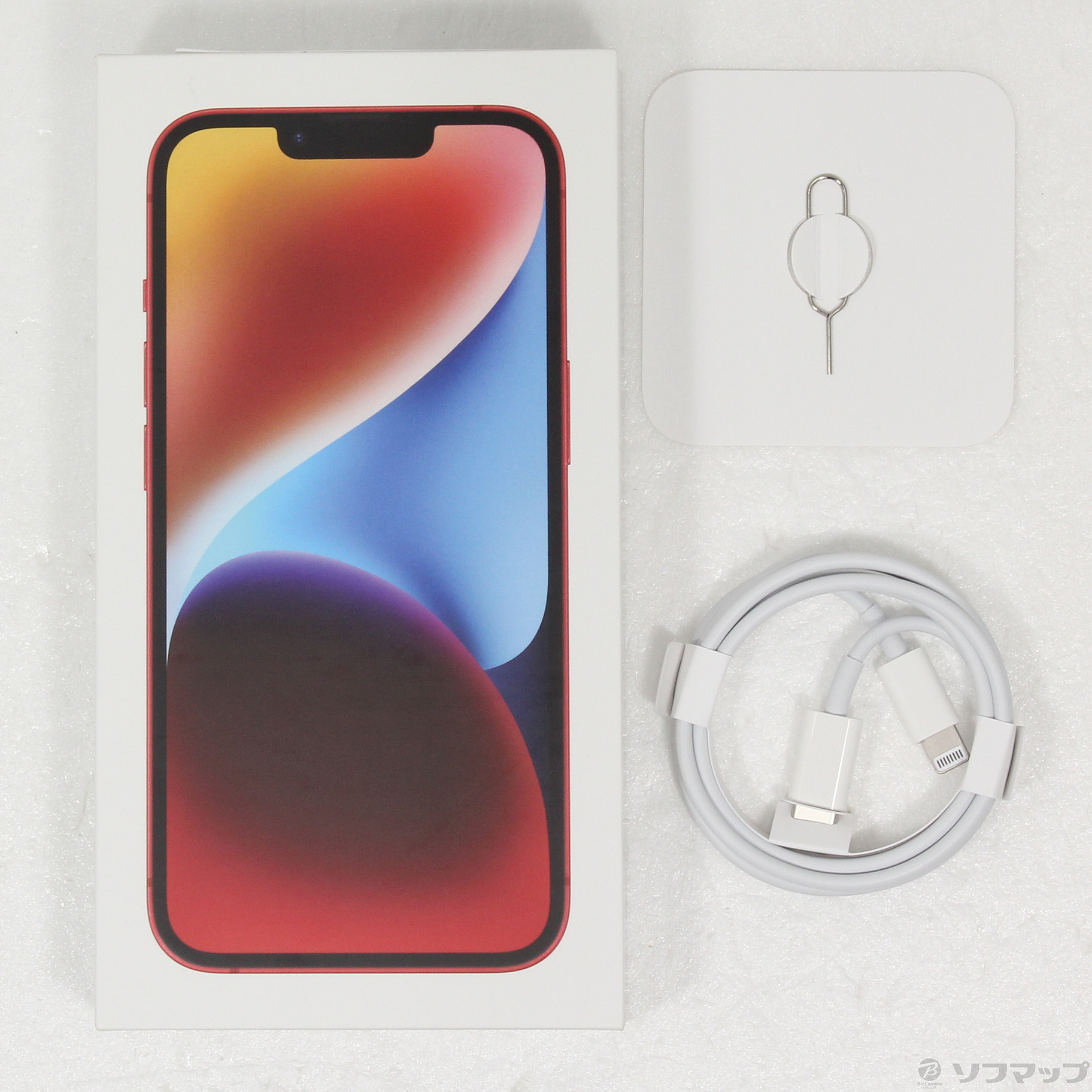 中古】iPhone14 128GB プロダクトレッド MPV93J／A SIMフリー