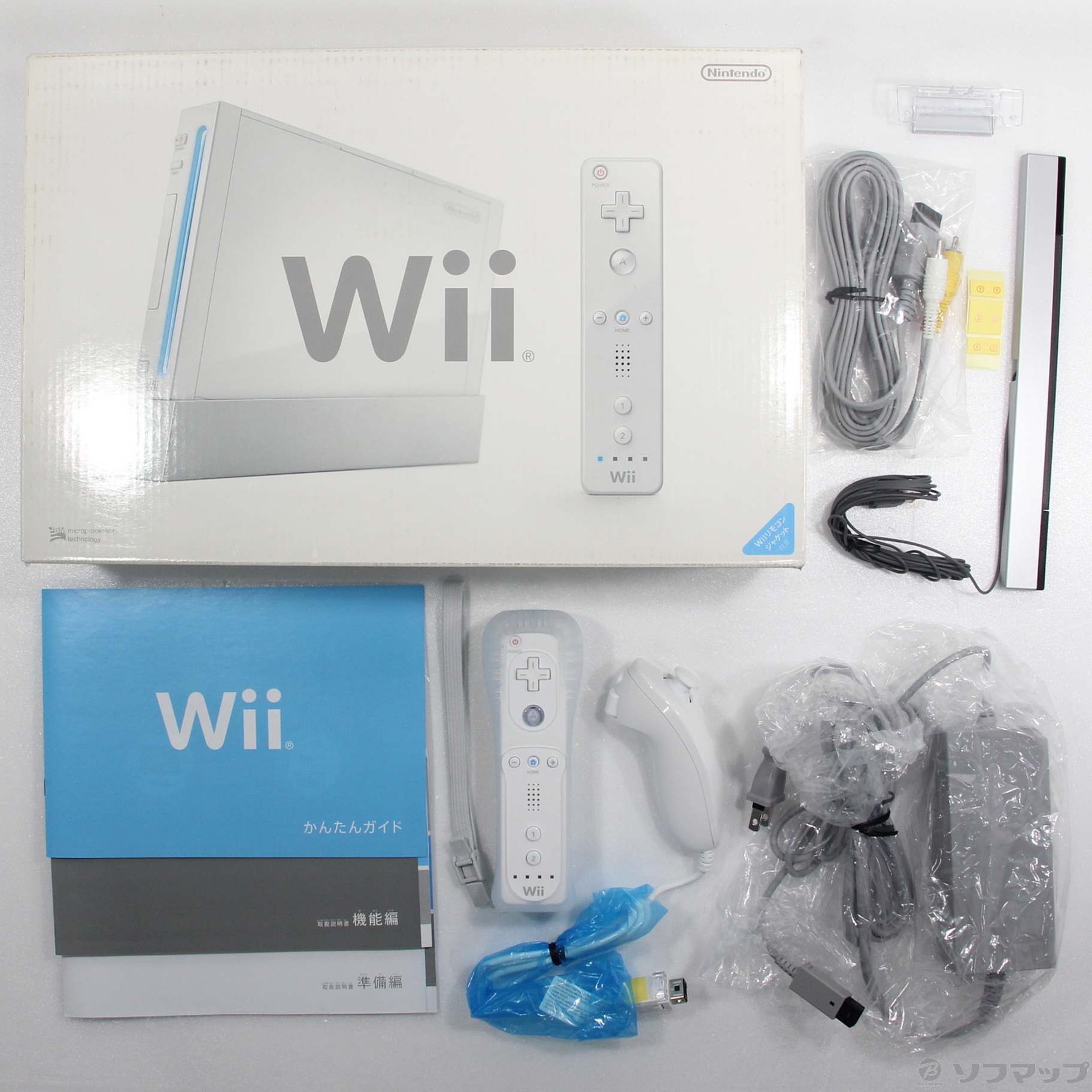 中古】セール対象品 Wii シロ（Wiiリモコンジャケット同梱）RVL-S-WD