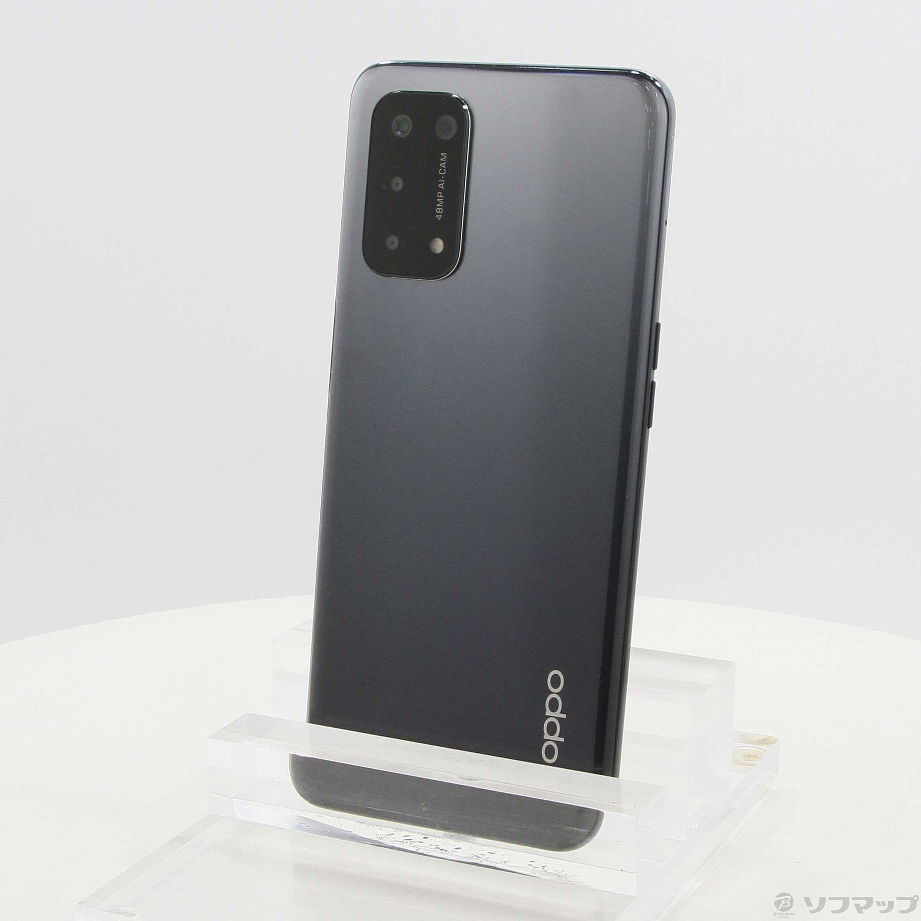 中古】OPPO A54 5G 64GB シルバーブラック OPG02 auロック解除SIM