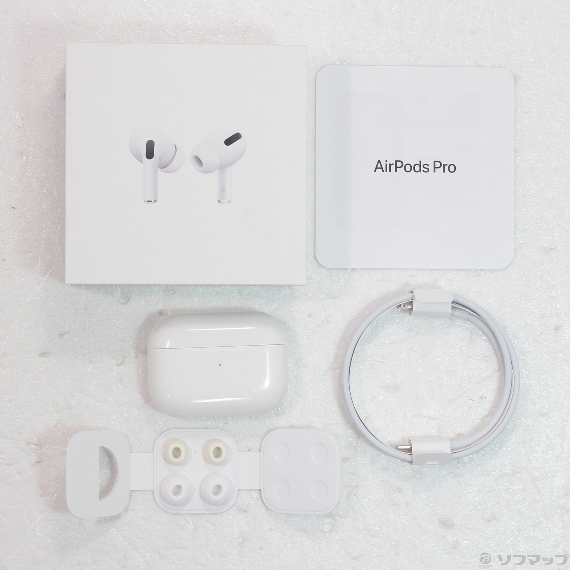 中古】AirPods Pro 第1世代 MWP22J／A ノイズあり [2133056357526