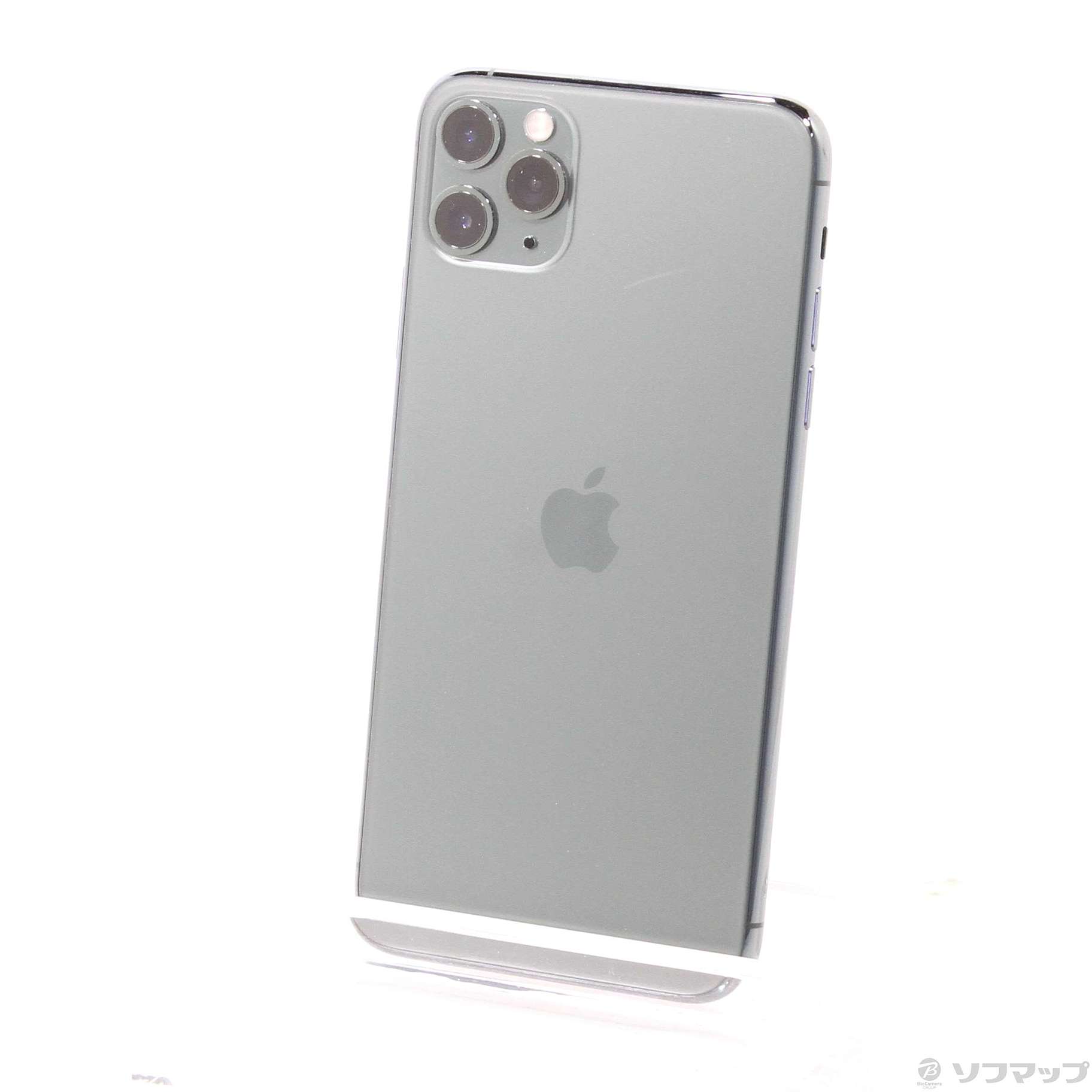 中古】iPhone11 Pro Max 64GB ミッドナイトグリーン MWHH2J／A SIM