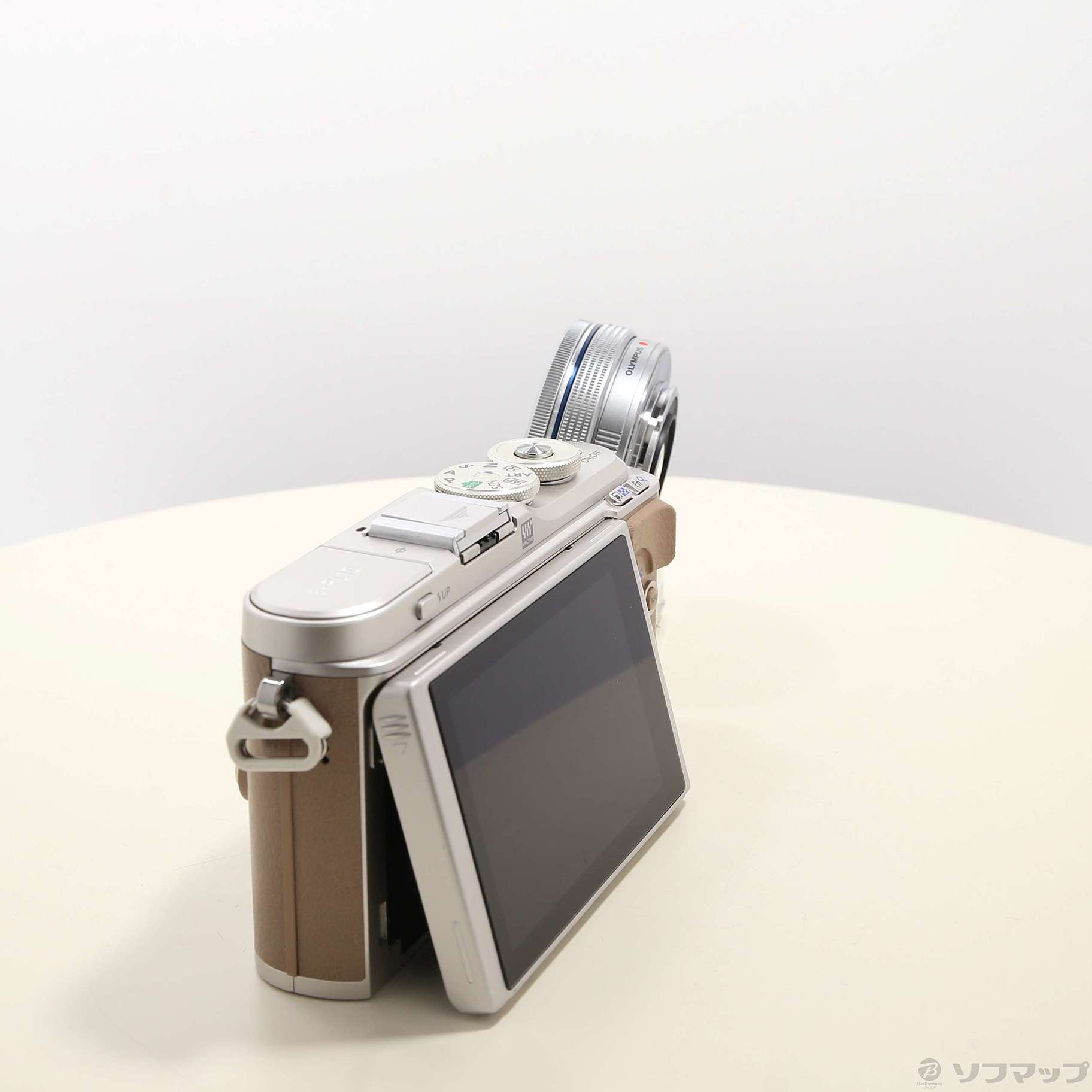 中古】PEN E-PL10 14-42mm EZ レンズキット ブラウン [2133058557207