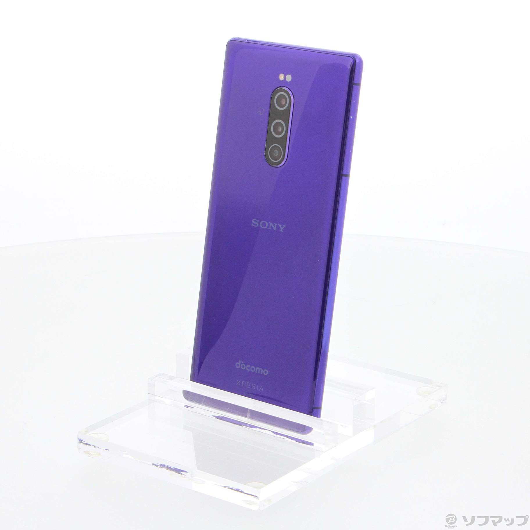 中古】Xperia 1 64GB パープル SO-03L docomoロック解除SIMフリー