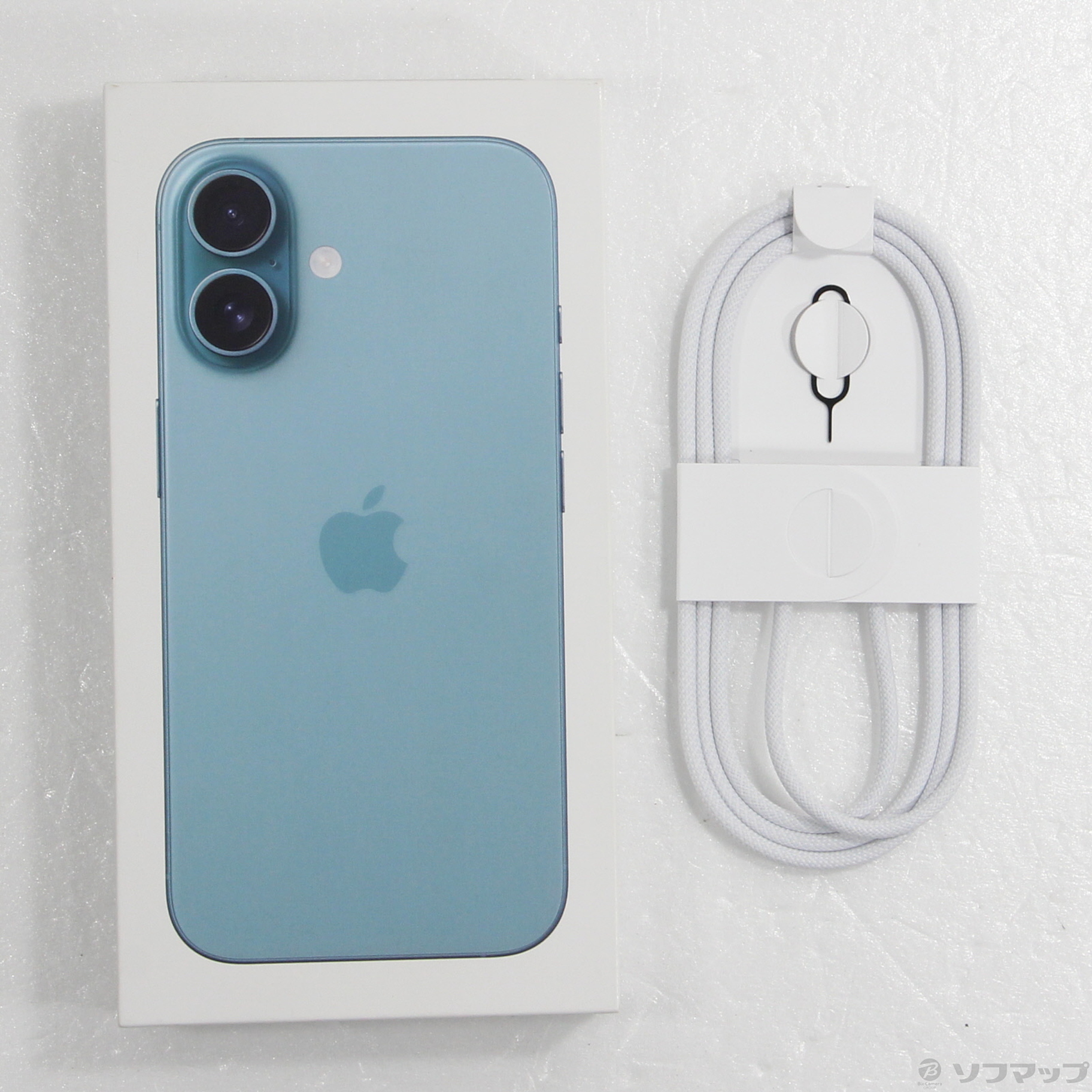 中古】iPhone16 128GB ティール MYDV3J／A SIMフリー [2133059680355
