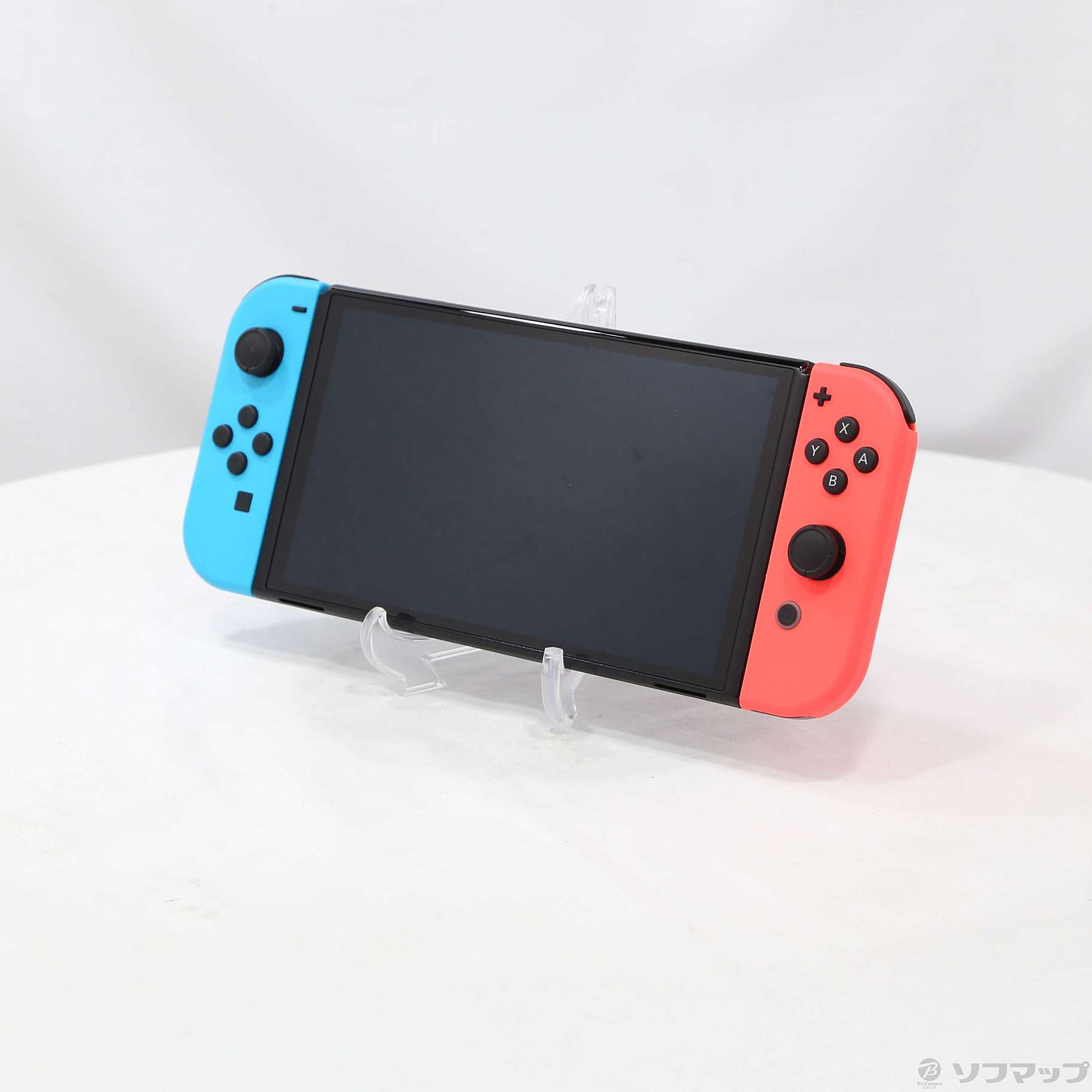 中古】Nintendo Switch 有機ELモデル Joy-Con(L) ネオンブルー／(R