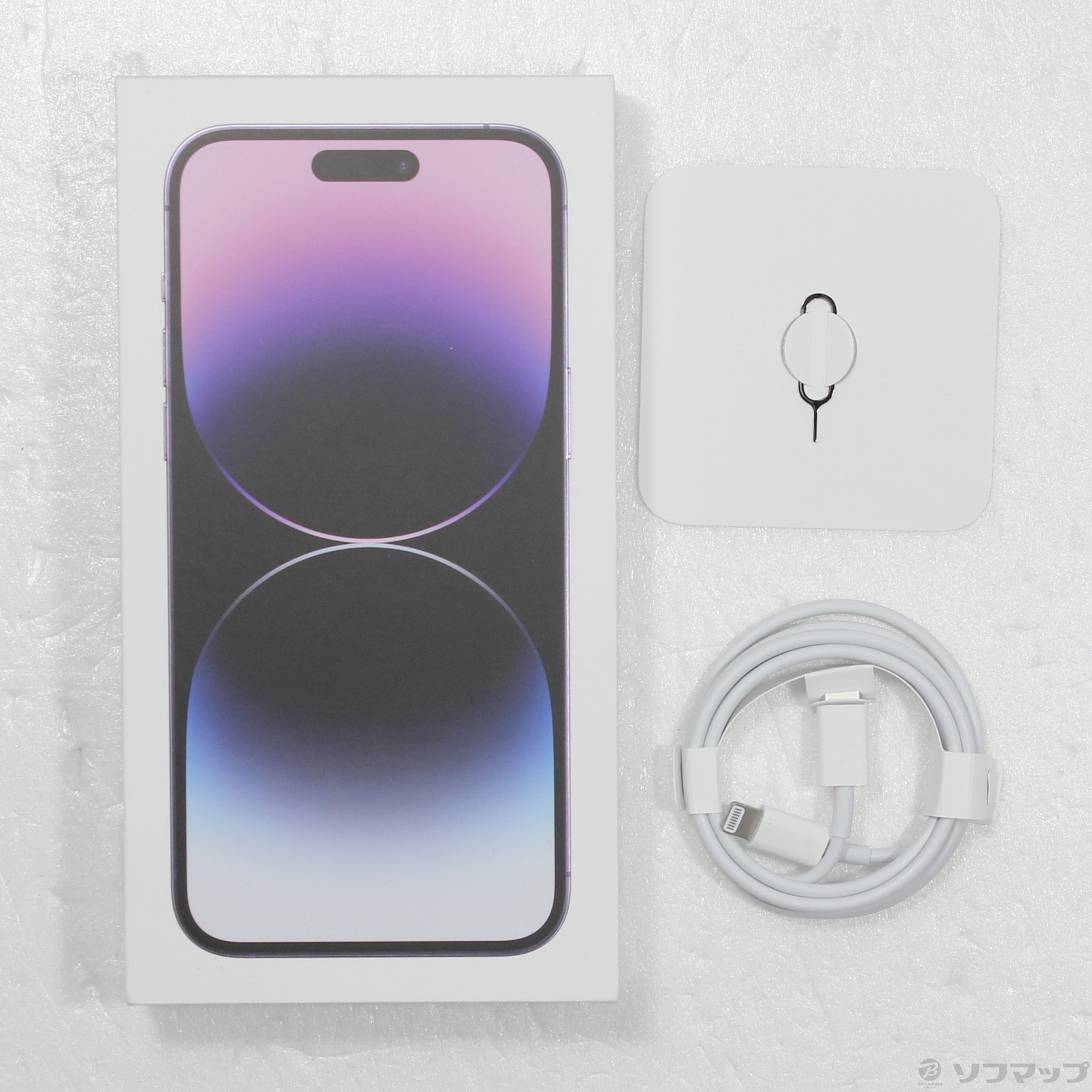 中古】iPhone14 Pro Max 256GB ディープパープル MQ9E3J／A SIMフリー