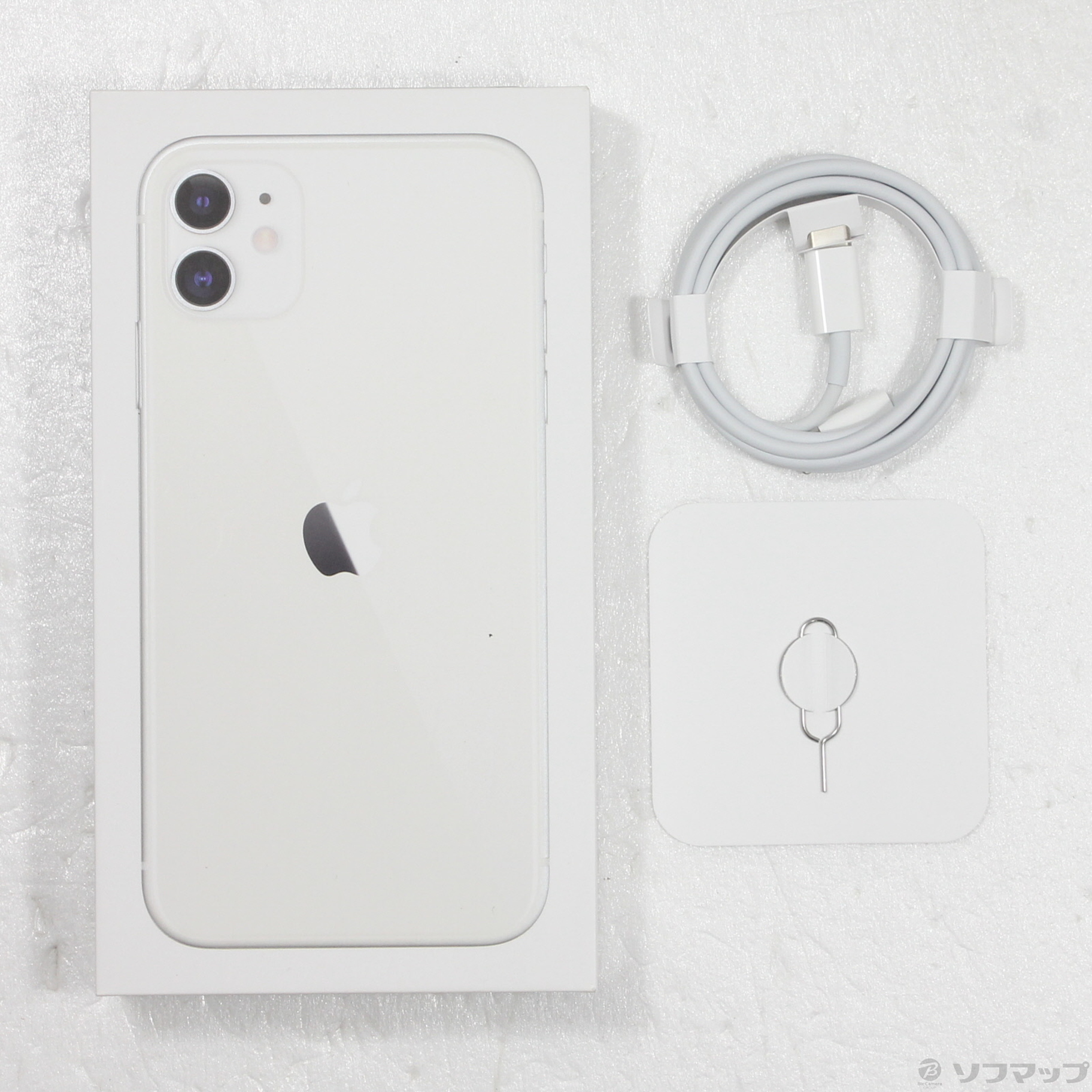 中古】iPhone11 64GB ホワイト MHDC3J／A SIMフリー [2133063363909