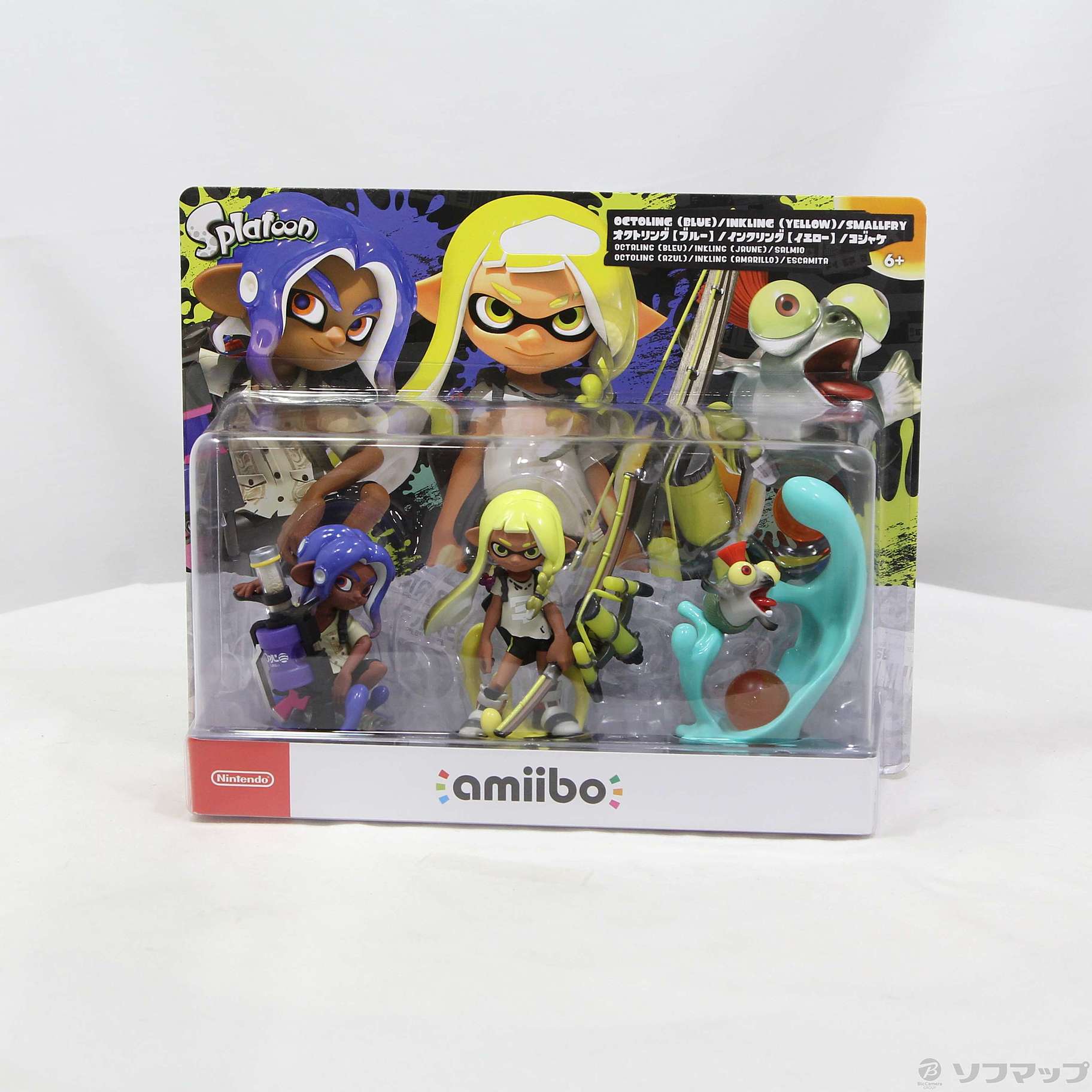 中古】amiibo トリプルセット [インクリング【イエロー】／オクト